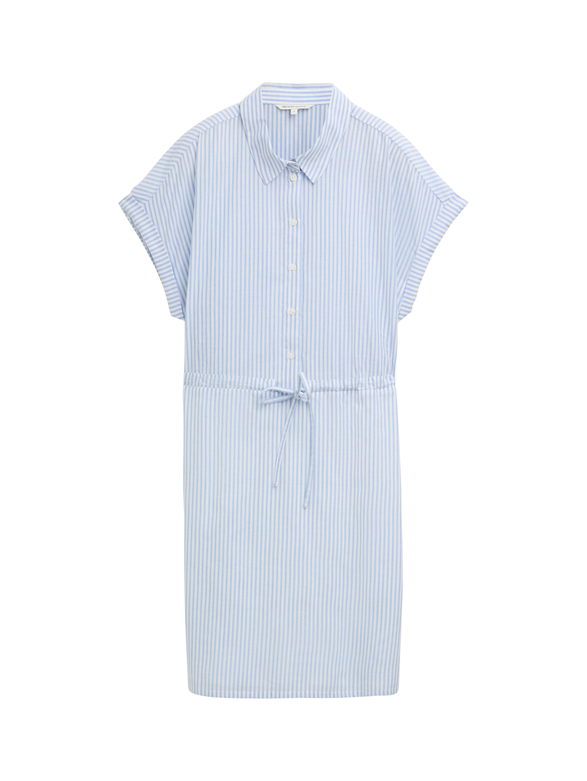 TOM TAILOR Denim Hemdblusenkleid, im Streifendessin
