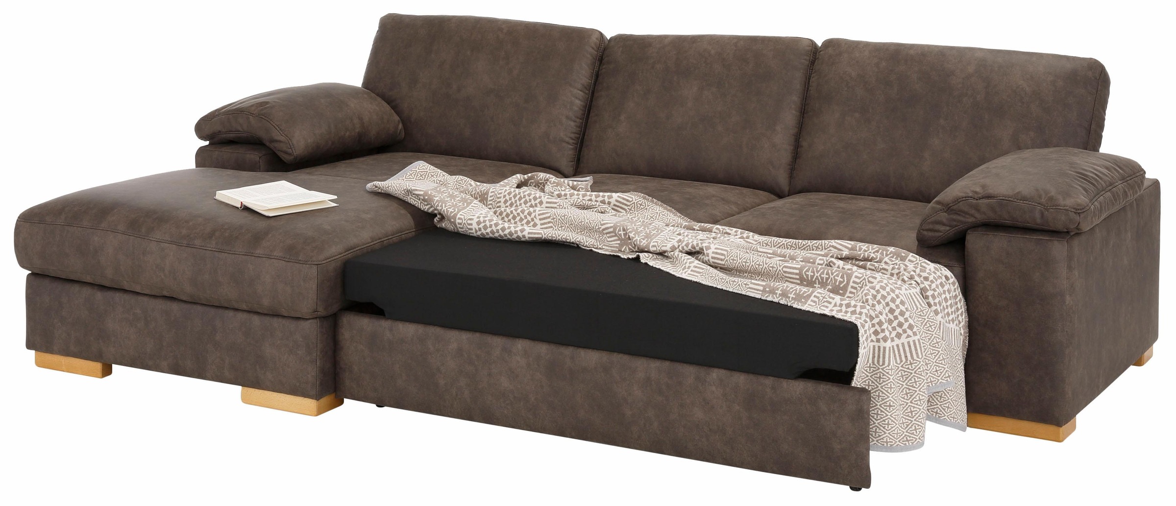Home affaire Ecksofa »Ventura L-Form«, wahlweise mit Bettfunktion und Bettfunktion/Bettkasten