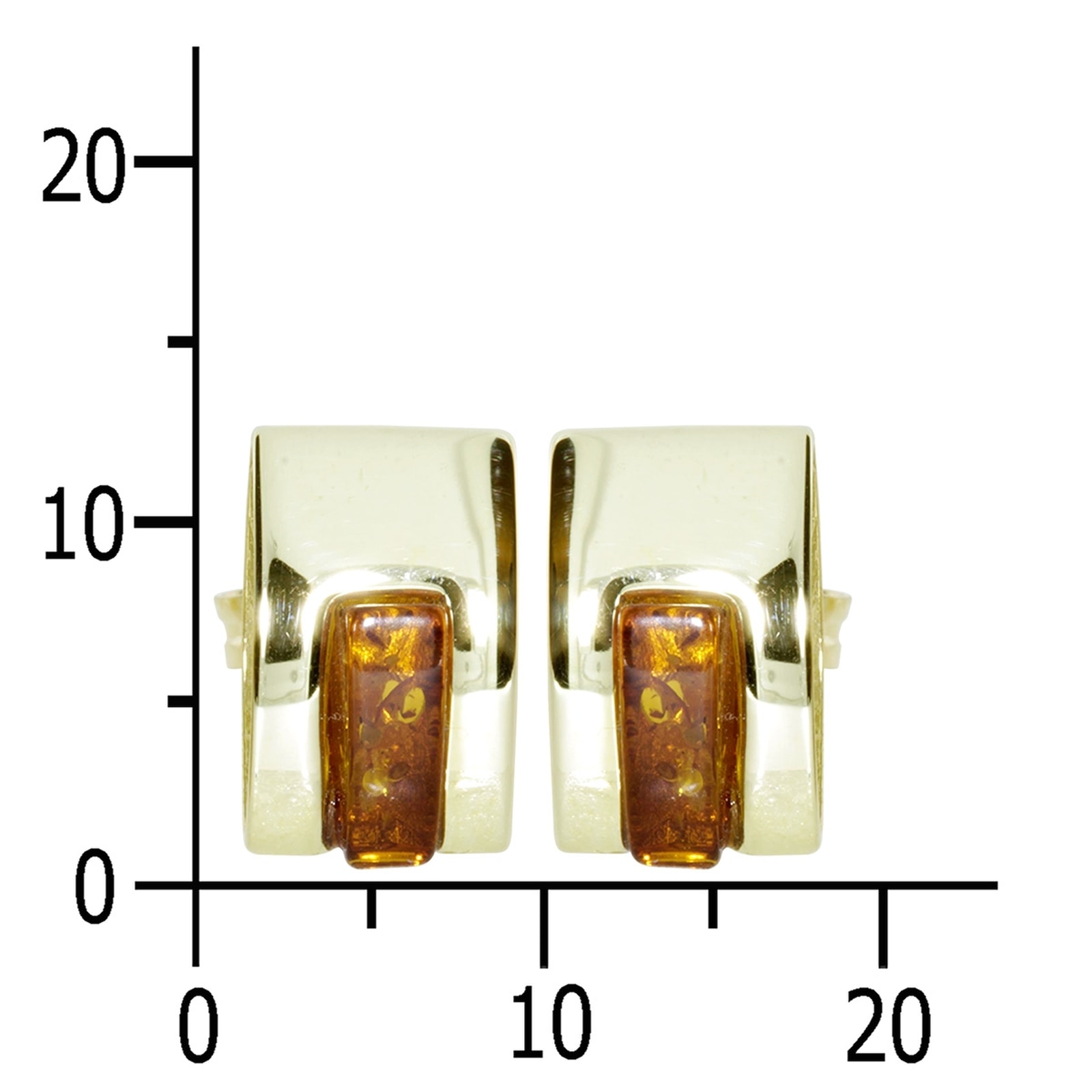OSTSEE-SCHMUCK Paar Ohrstecker »- Zera - Gold 333/000 - Bernstein«