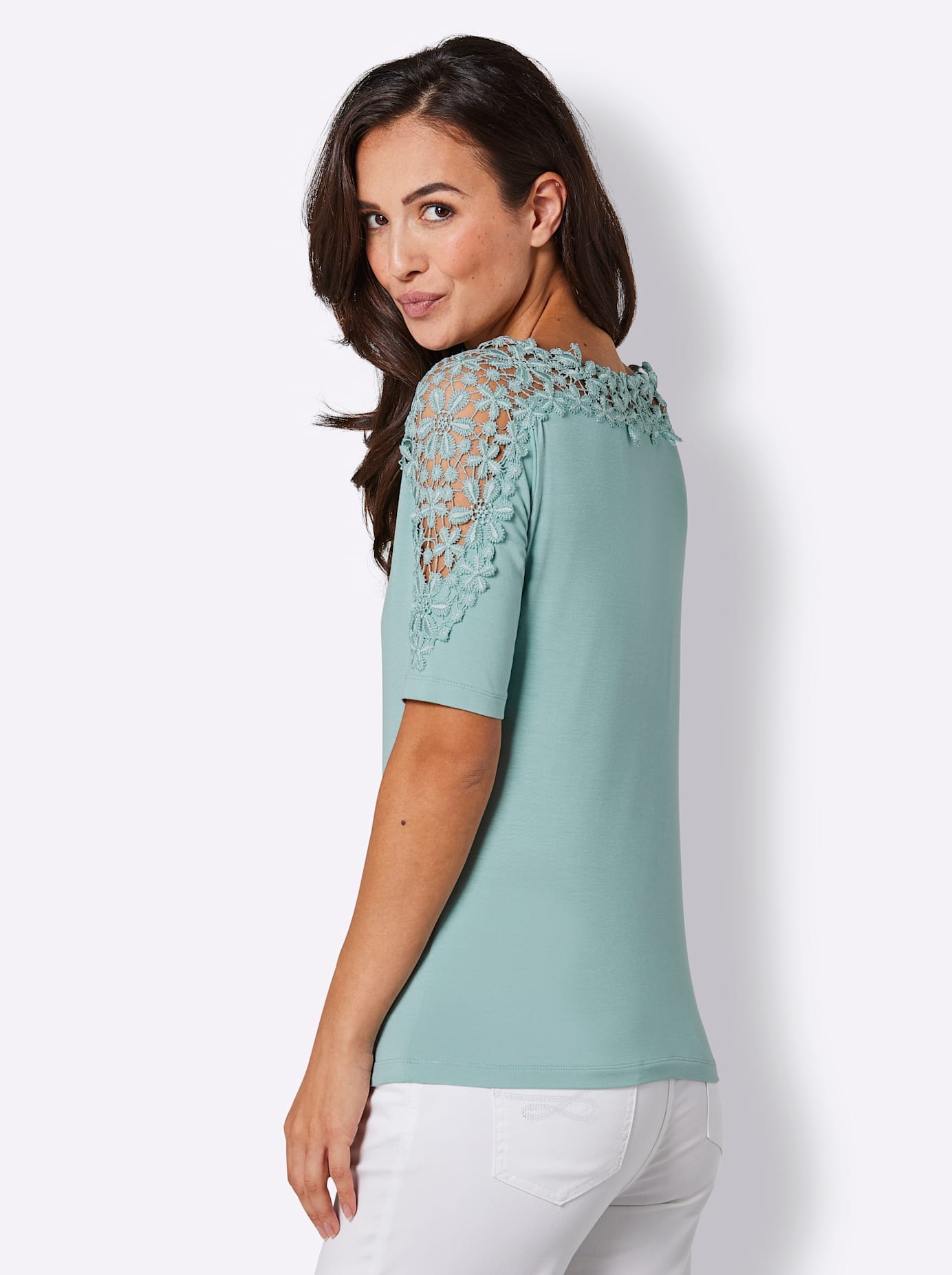 CREATION L PREMIUM 3/4-Arm-Shirt »Lyocell-Shirt«, (1 tlg.)