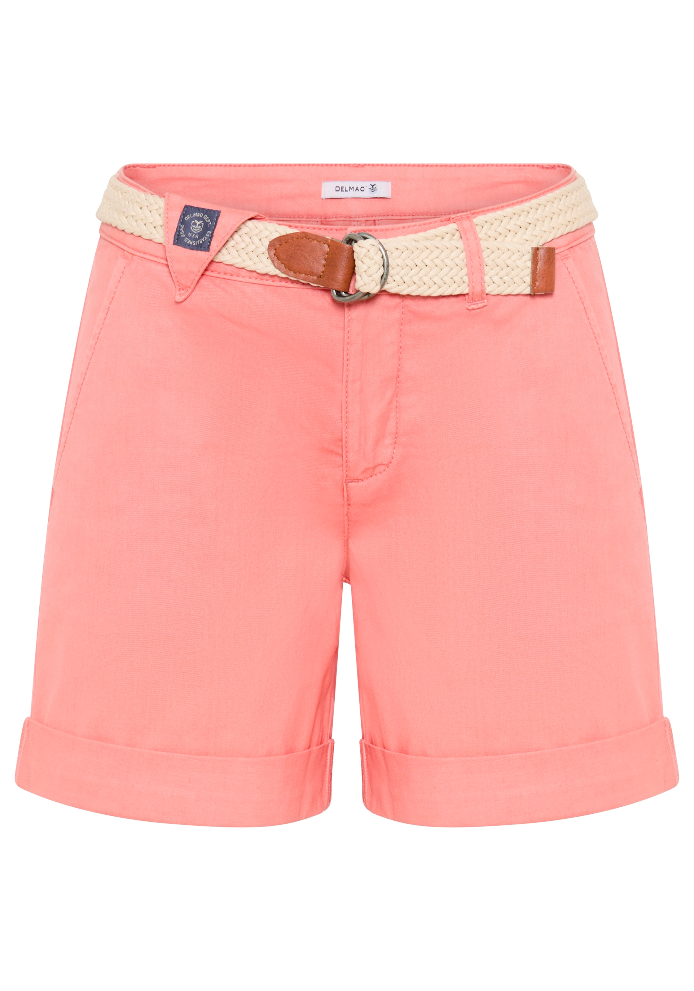 DELMAO Shorts  in trendiger Turn-up Form