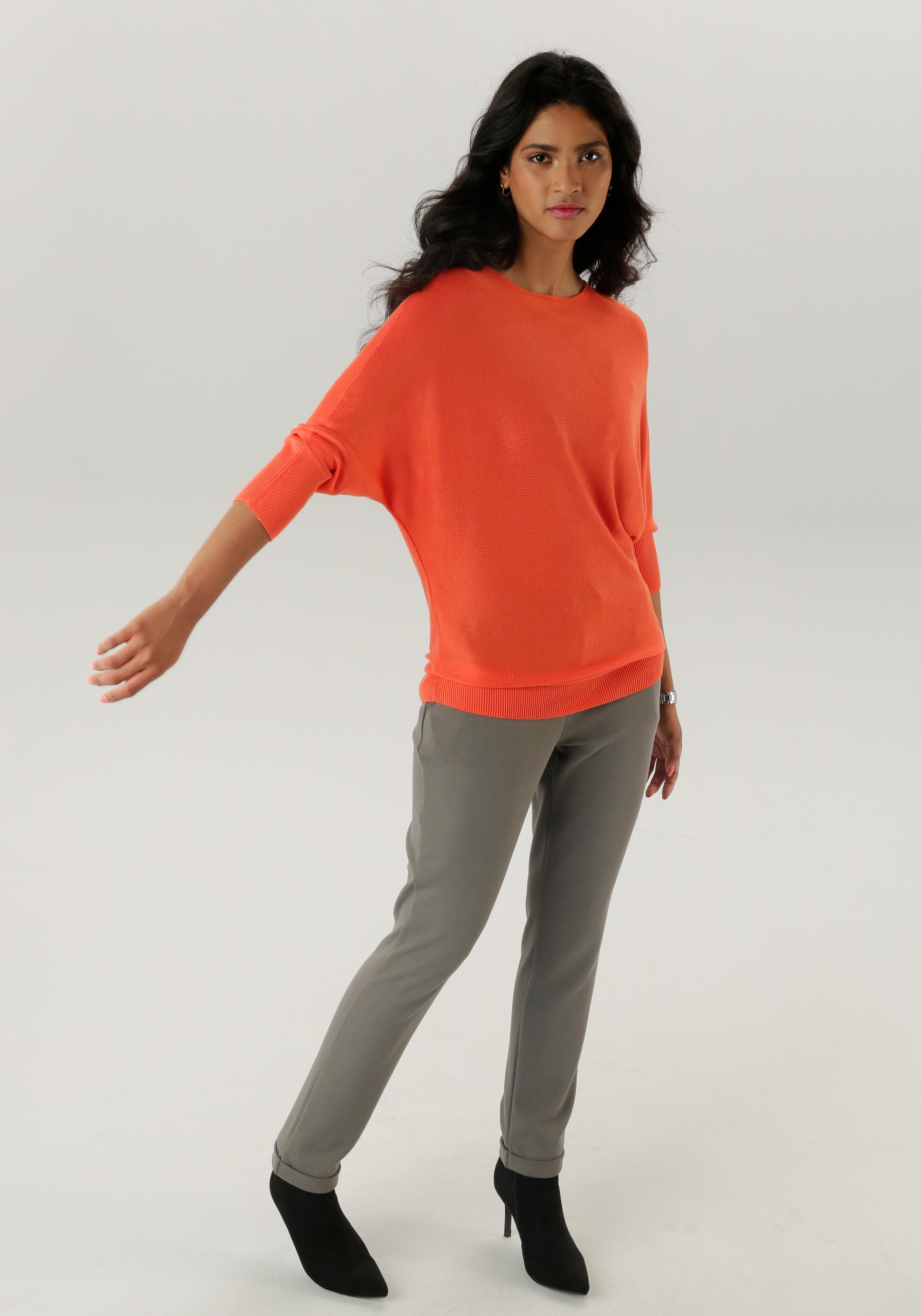 Aniston SELECTED Strickpullover, mit U-Boot-Ausschnitt - NEUE KOLLEKTION