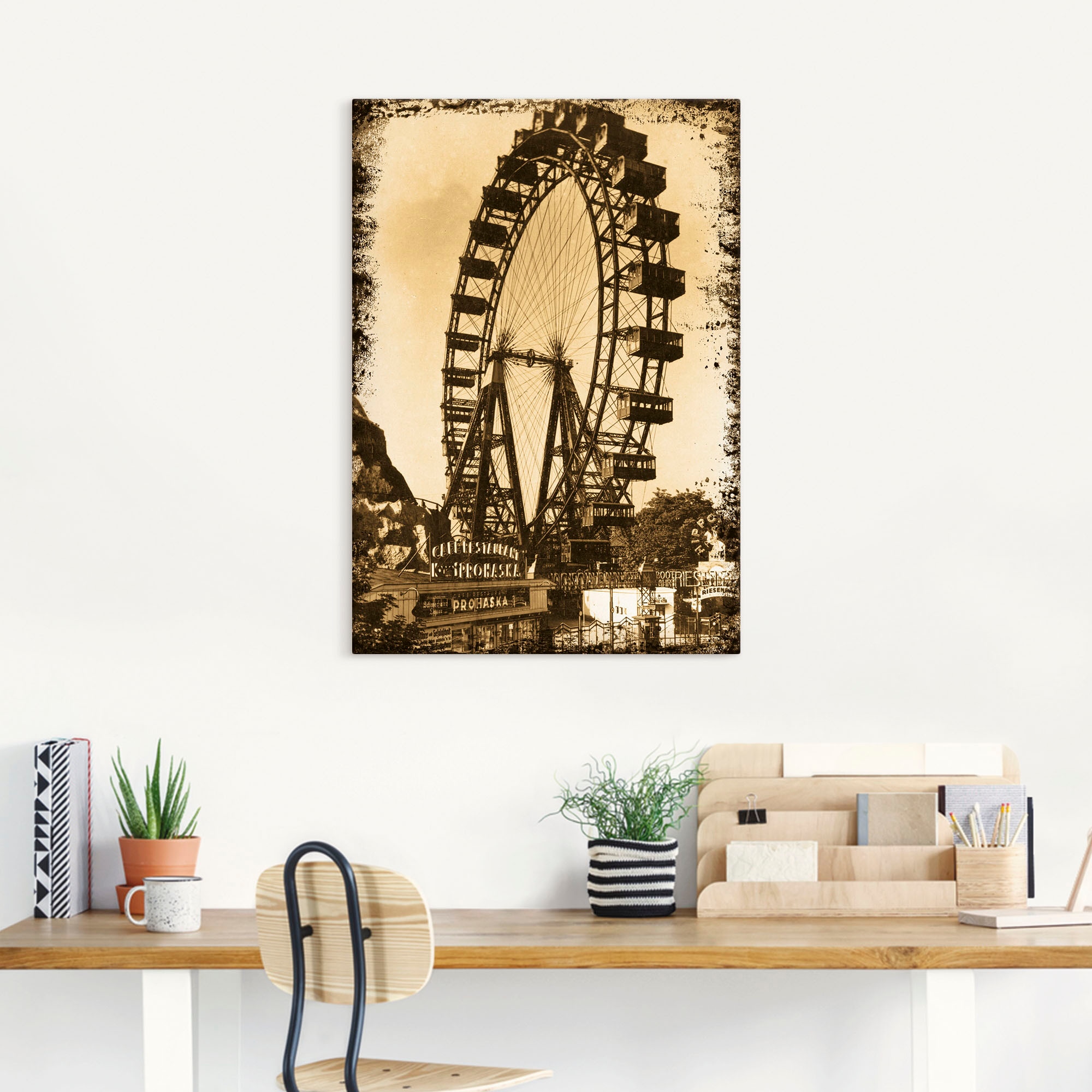 Artland Wandbild »Wien - Prater«, Gebäude, (1 St.), als Leinwandbild, Poster in verschied. Größen
