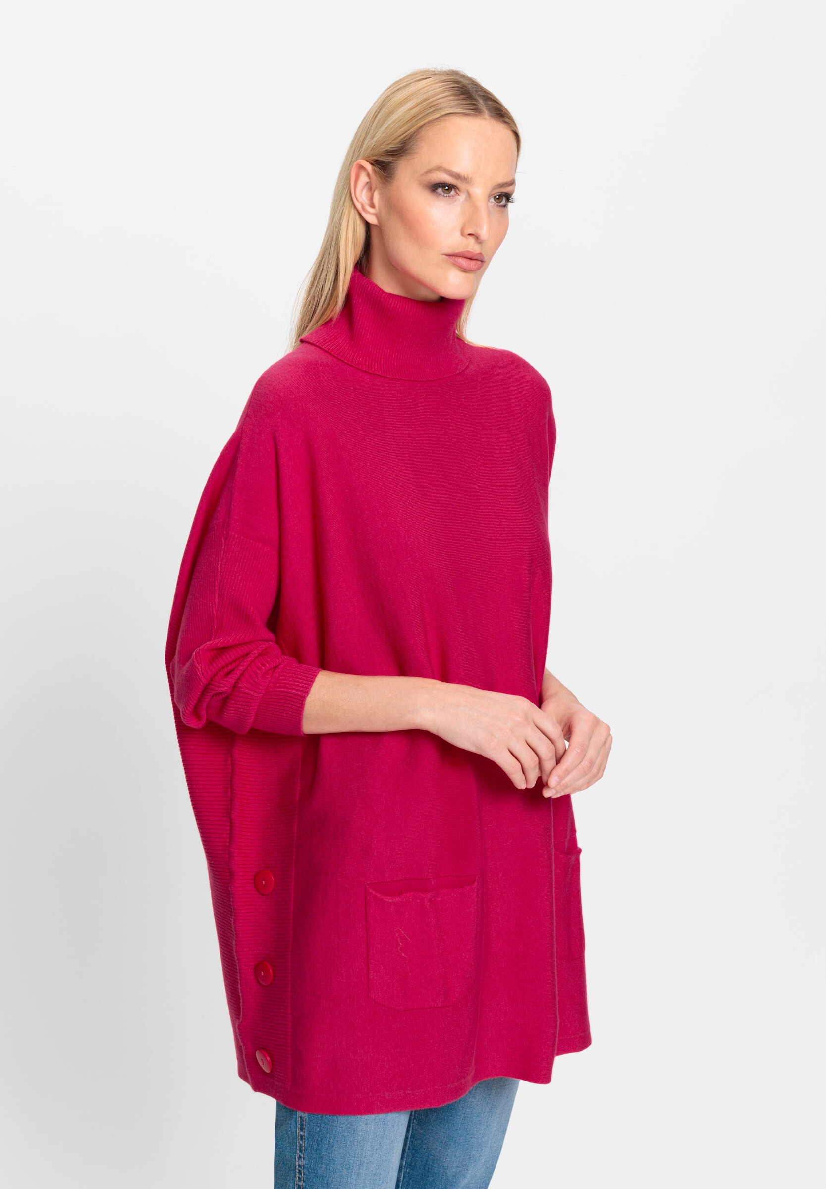 heine Strickponcho »Pullover Oversize-Pullover mit Fledermausärmeln«