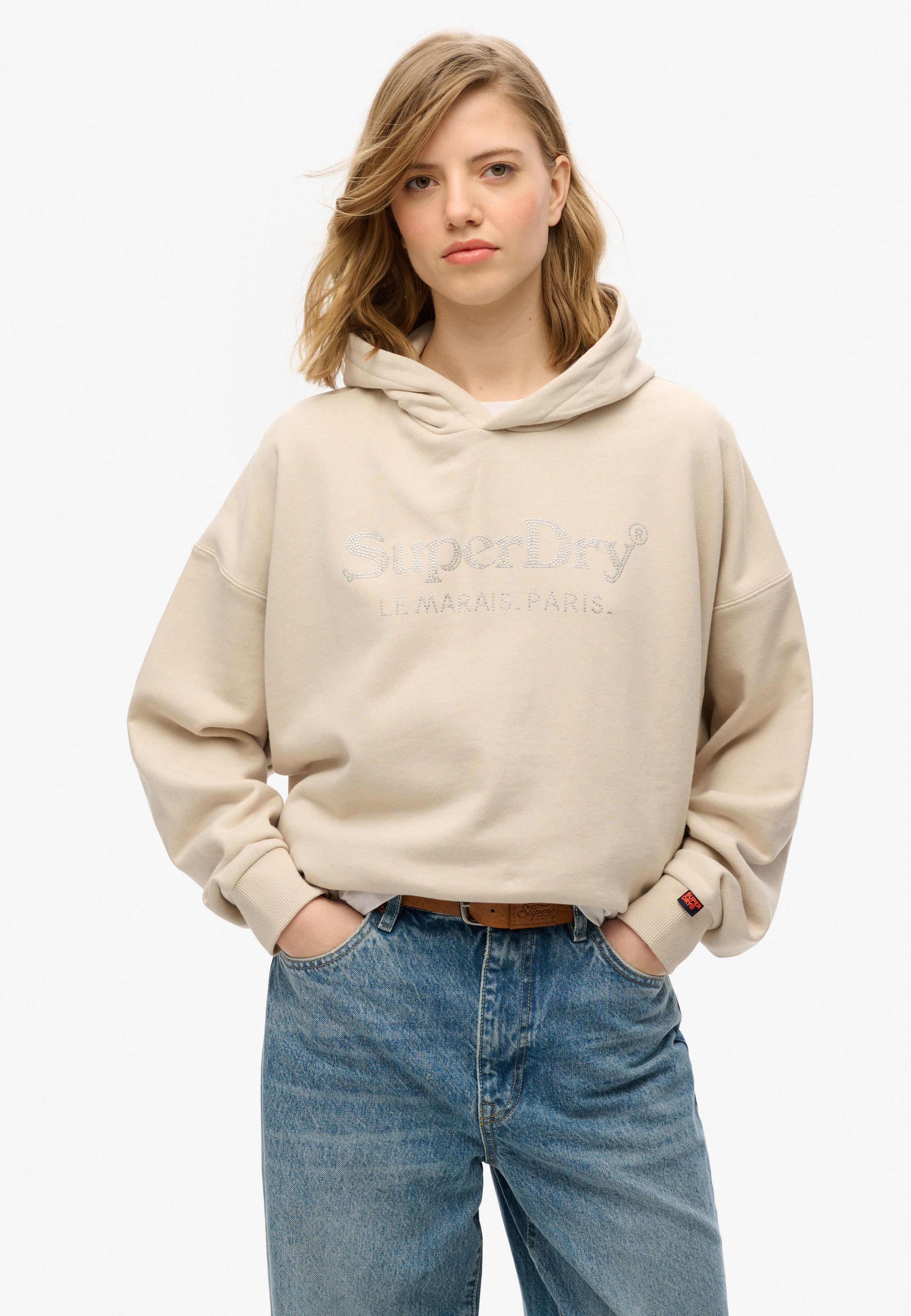 Superdry Kapuzensweatshirt »VENUE METALLIC RELAXED HOOD«