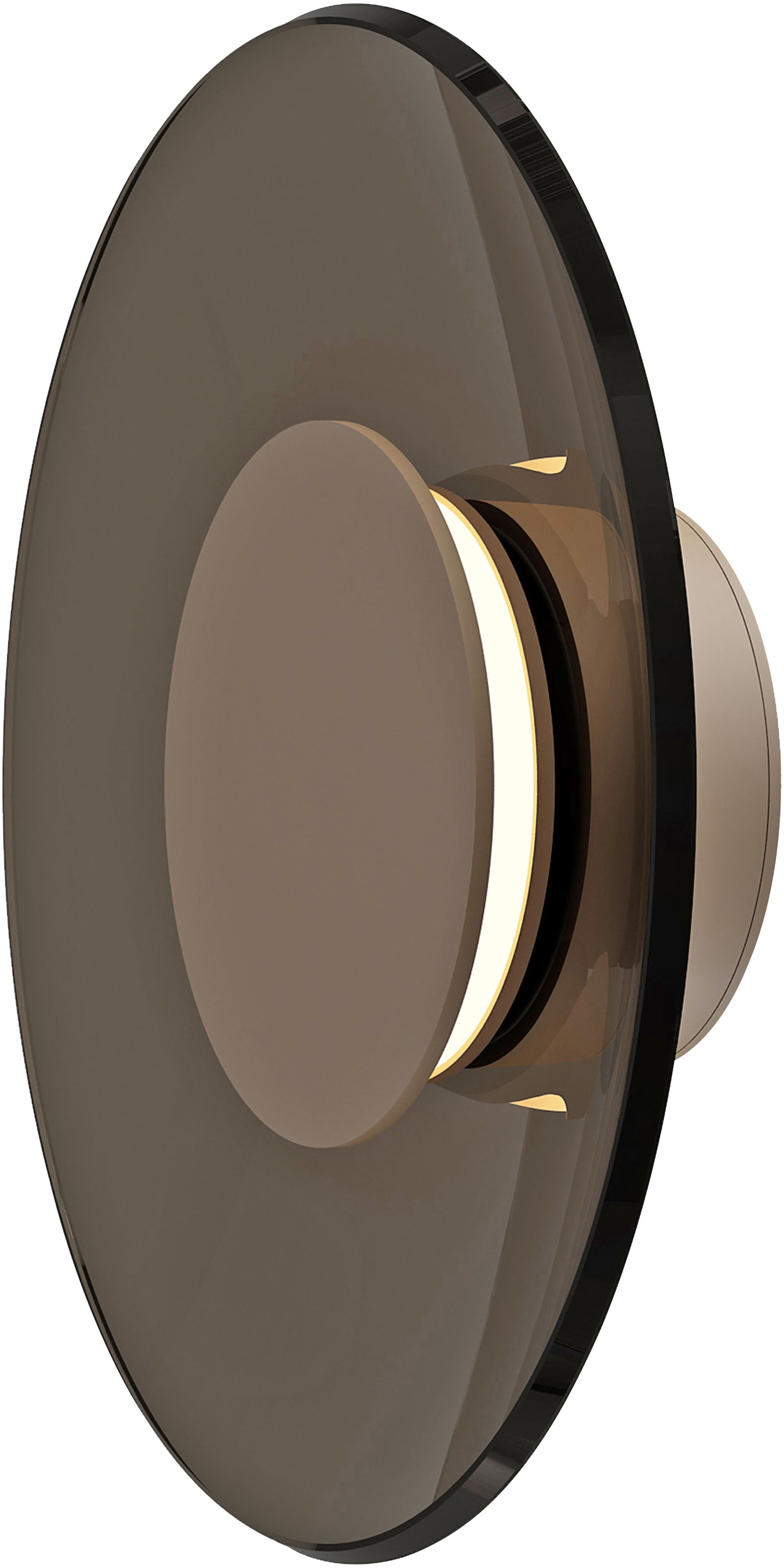 Neuhaus PURE LED Wandleuchte »PURE Moon« LED-Board 1 Stk. Warmweiß Dimmfähig über separaten Dimmer, Glas Amberfarben
