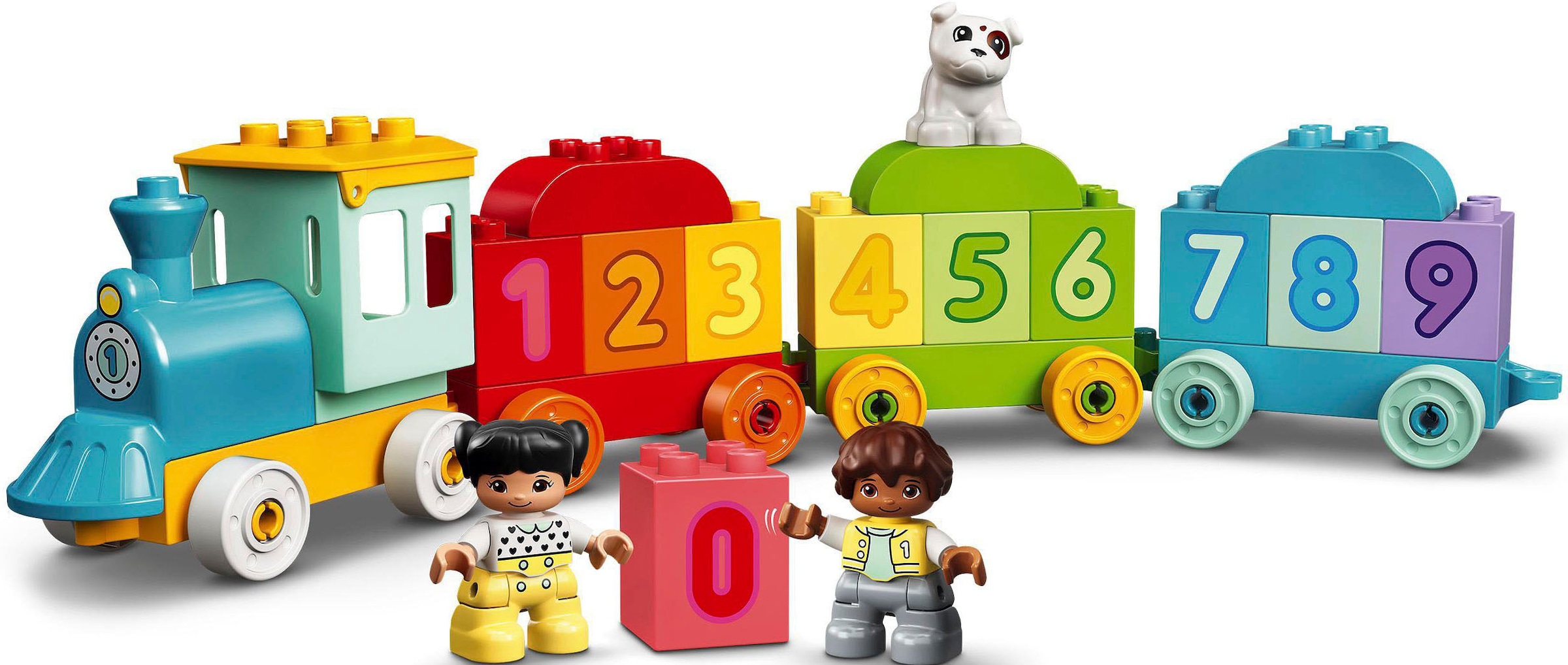 LEGO® Konstruktionsspielsteine »Zahlenzug – Zählen lernen (10954), LEGO® DUPLO® Creative Play«, (23 St.)