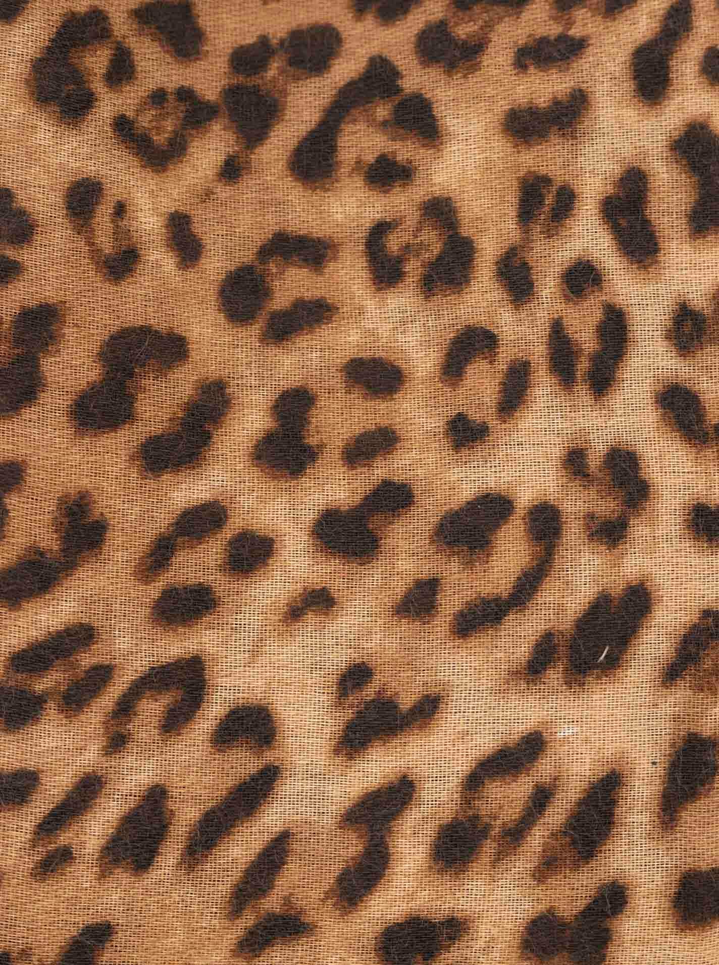 Zwillingsherz Schal »"Print Leo"« Leomuster, Fransen an den Enden