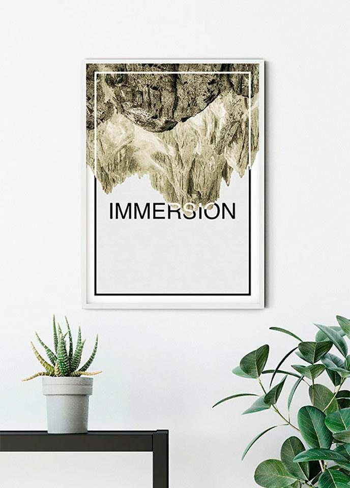 Komar Bild »Immersion Sand« Abstrakt | Sprüche & Texte 1 Stk. tlg. Wandbild zur Dekoration - ohne Rahmen