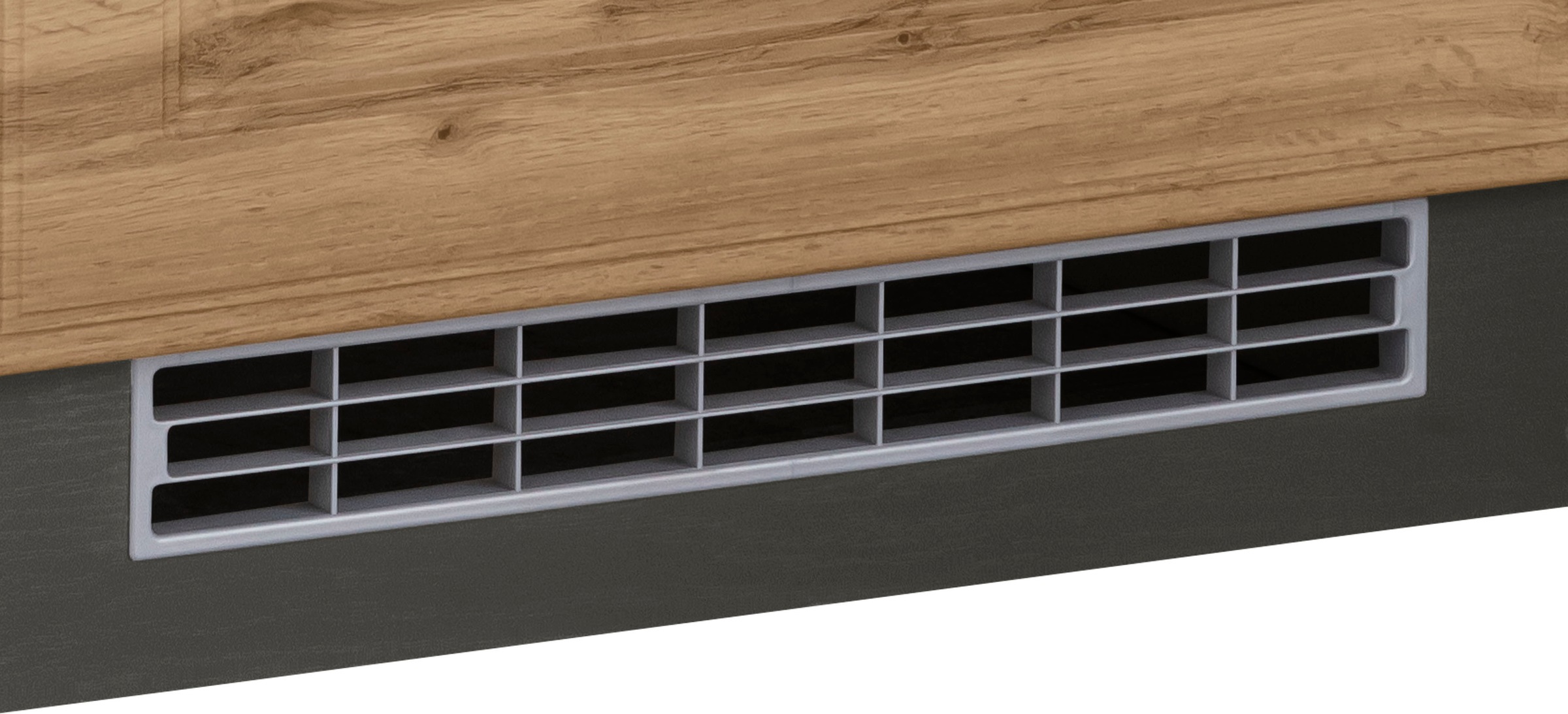KOCHSTATION Backofenumbauschrank »KS-Stockholm«, 60 cm breit, hochwertige MDF-Fronten mit Fräsung