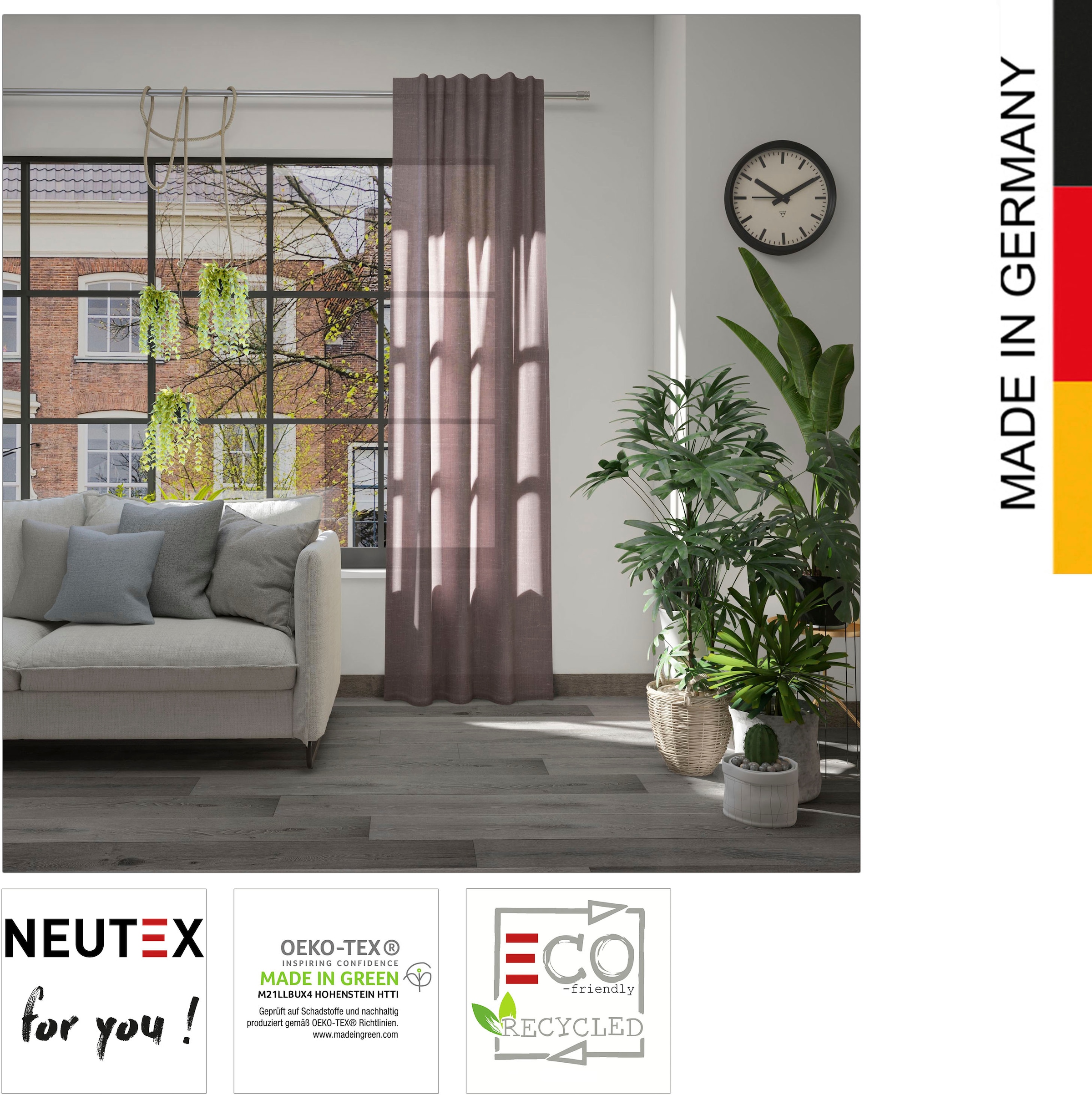 nachhaltig Eco«, »Leon (1 St.), Neutex bestellen online you! for bei Vorhang OTTO
