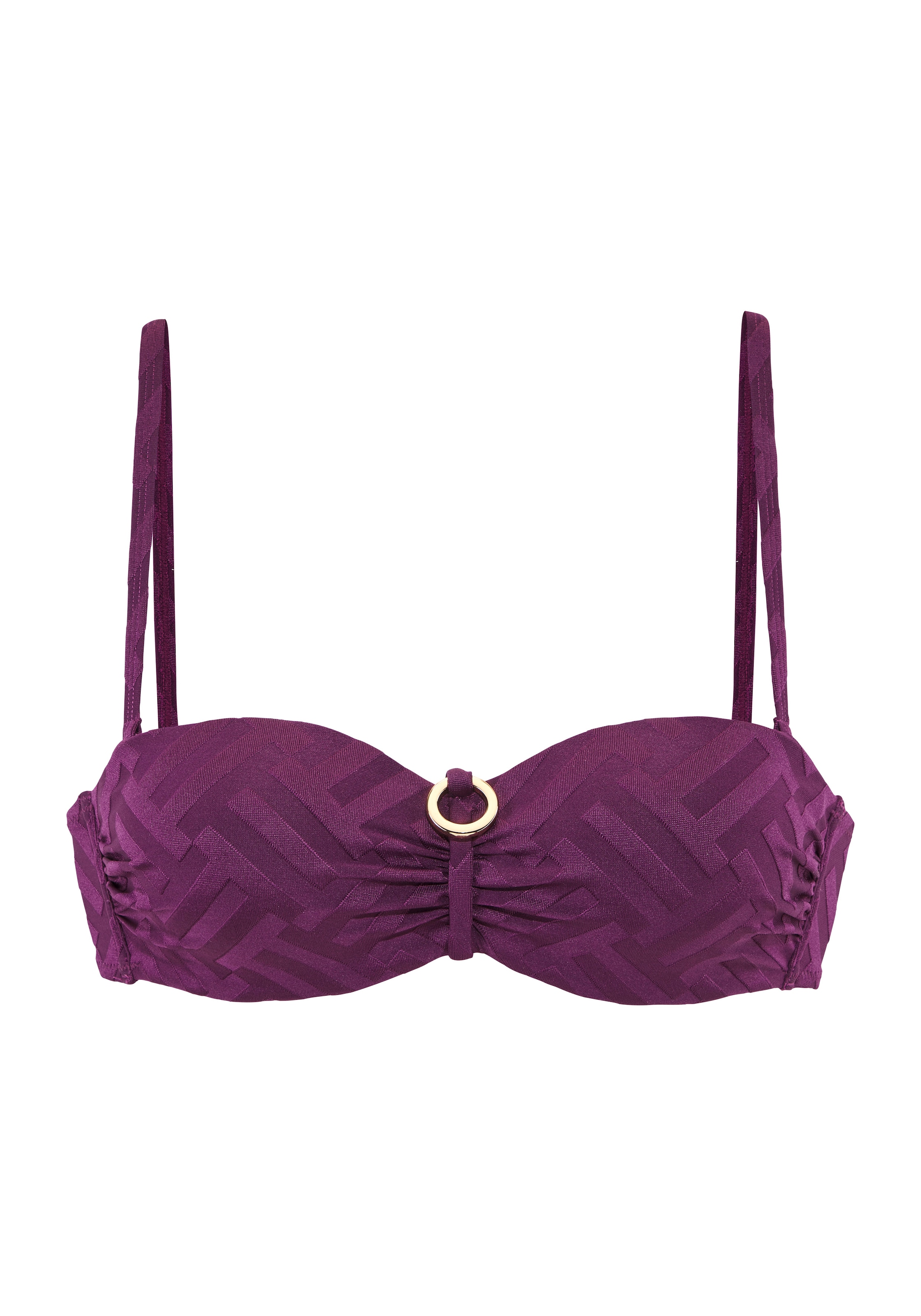 LASCANA Bügel-Bandeau-Bikini-Top »Harper« aus eleganter Strukturware