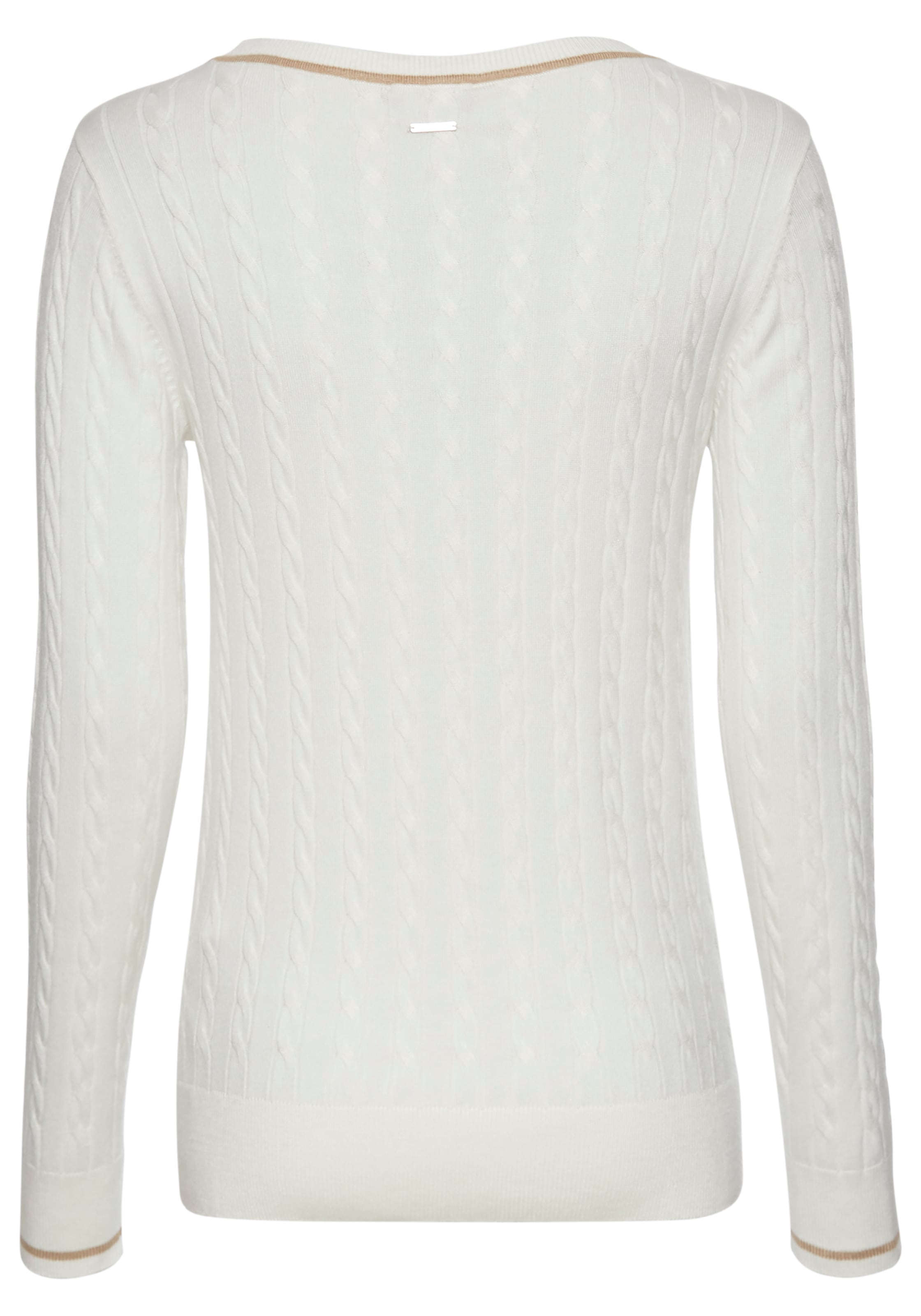 HECHTER PARIS Strickpullover, mit elegantem Zopfstrickmuster