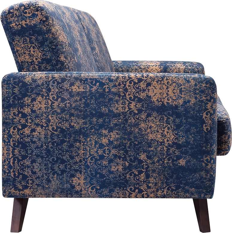 exxpo - sofa fashion Sessel »Side, bequemer Loungesessel mit extravagantem Bezug«