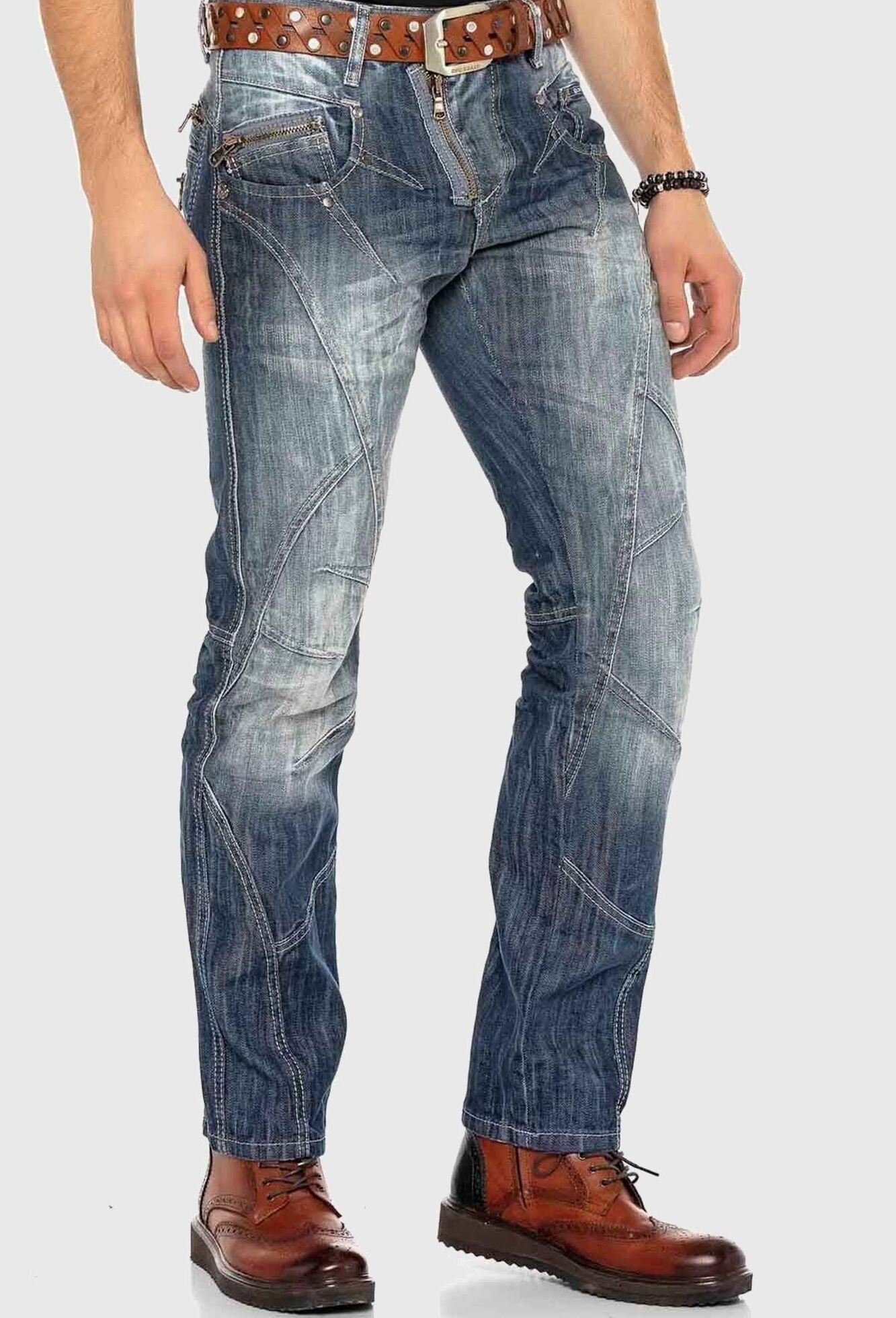 Cipo & Baxx 5-Pocket-Jeans »Cipo & Baxx Jeans« im Used-Look
