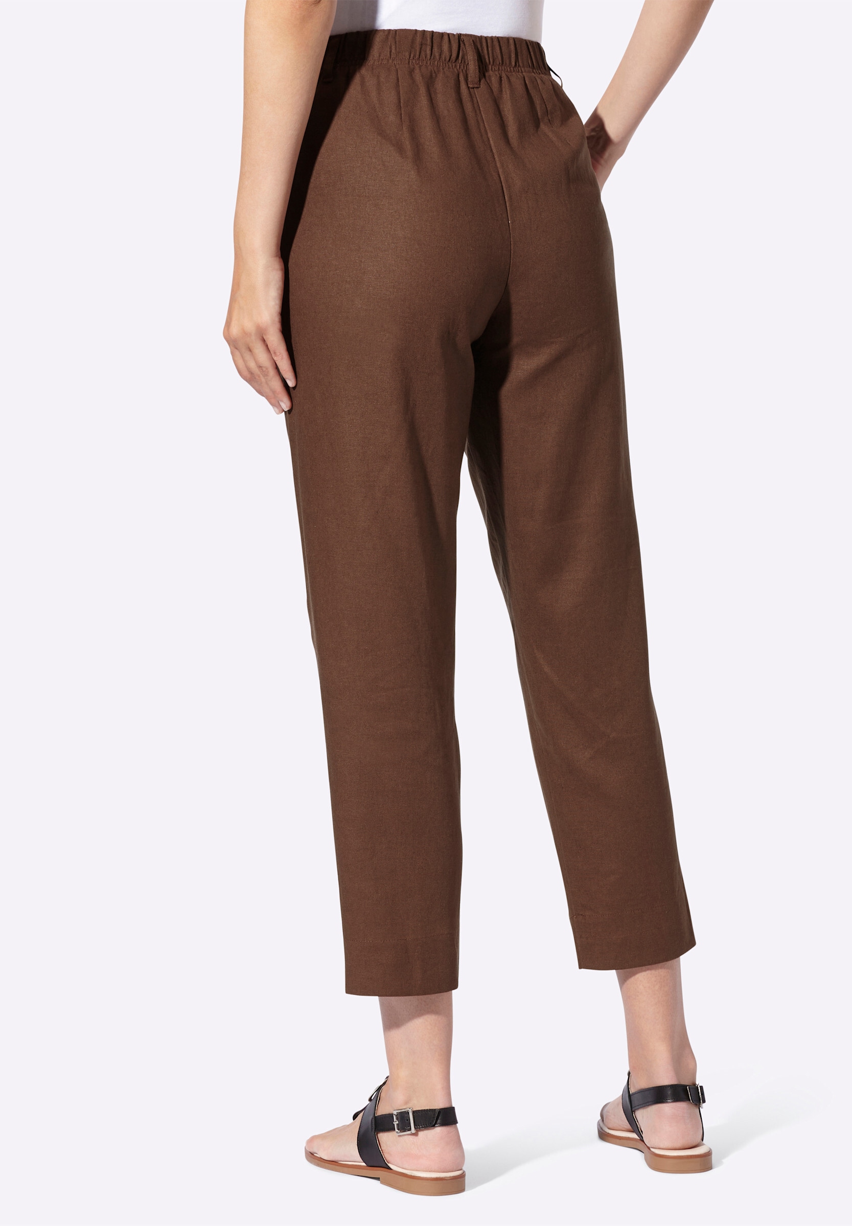 heine Bundfaltenhose »Hose 7/8-Hose mit Gummizug hinten«