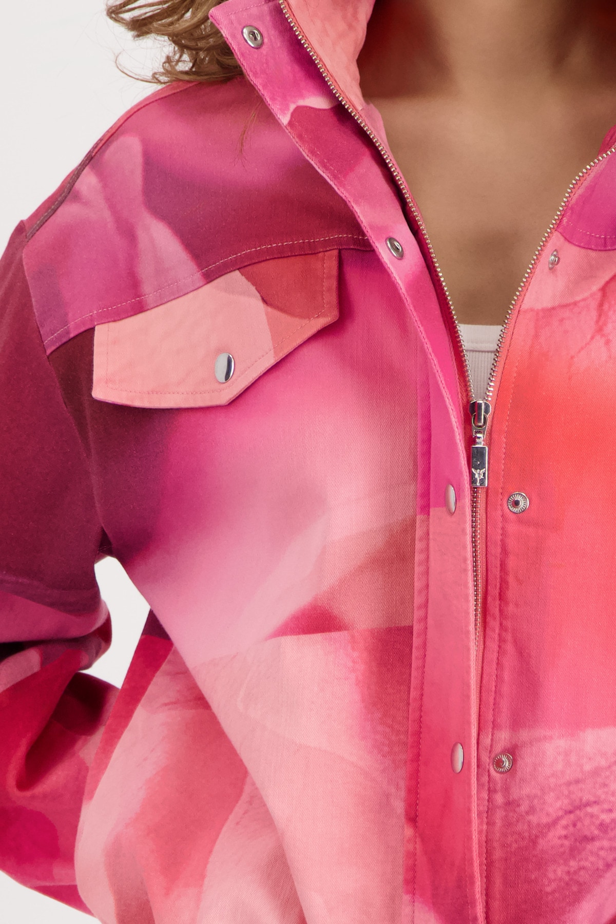 Monari Blouson »Jacke allover« ohne Kapuze Regular fit mit Allover-Muster