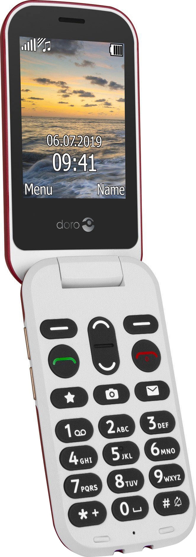 Doro Handy »6060«, rot, 7,11 cm/2,8 Zoll, 3 MP Kamera jetzt kaufen bei OTTO