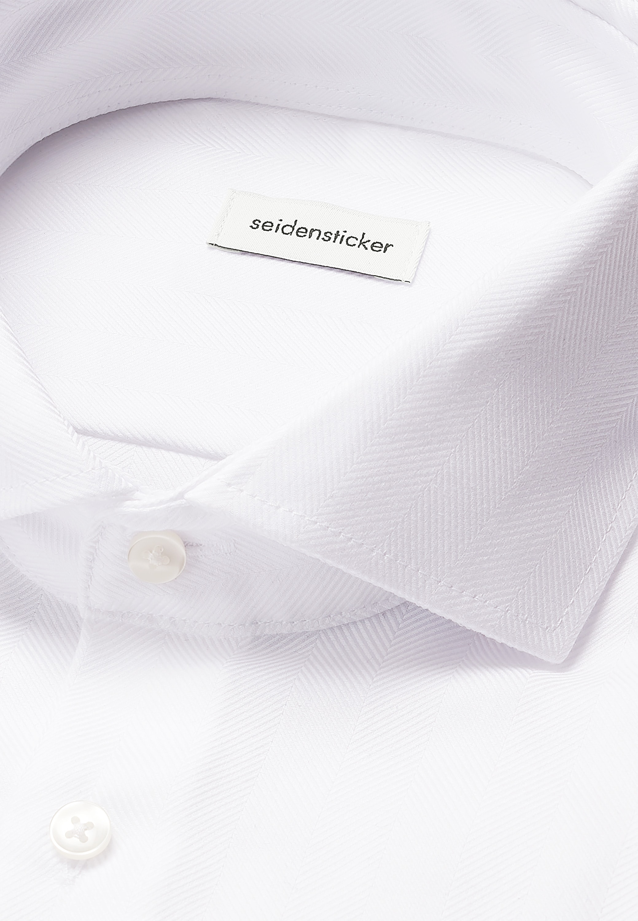 seidensticker Businesshemd »Schwarze Rose«, Regular 1/1 Kentkragen Fischgrat