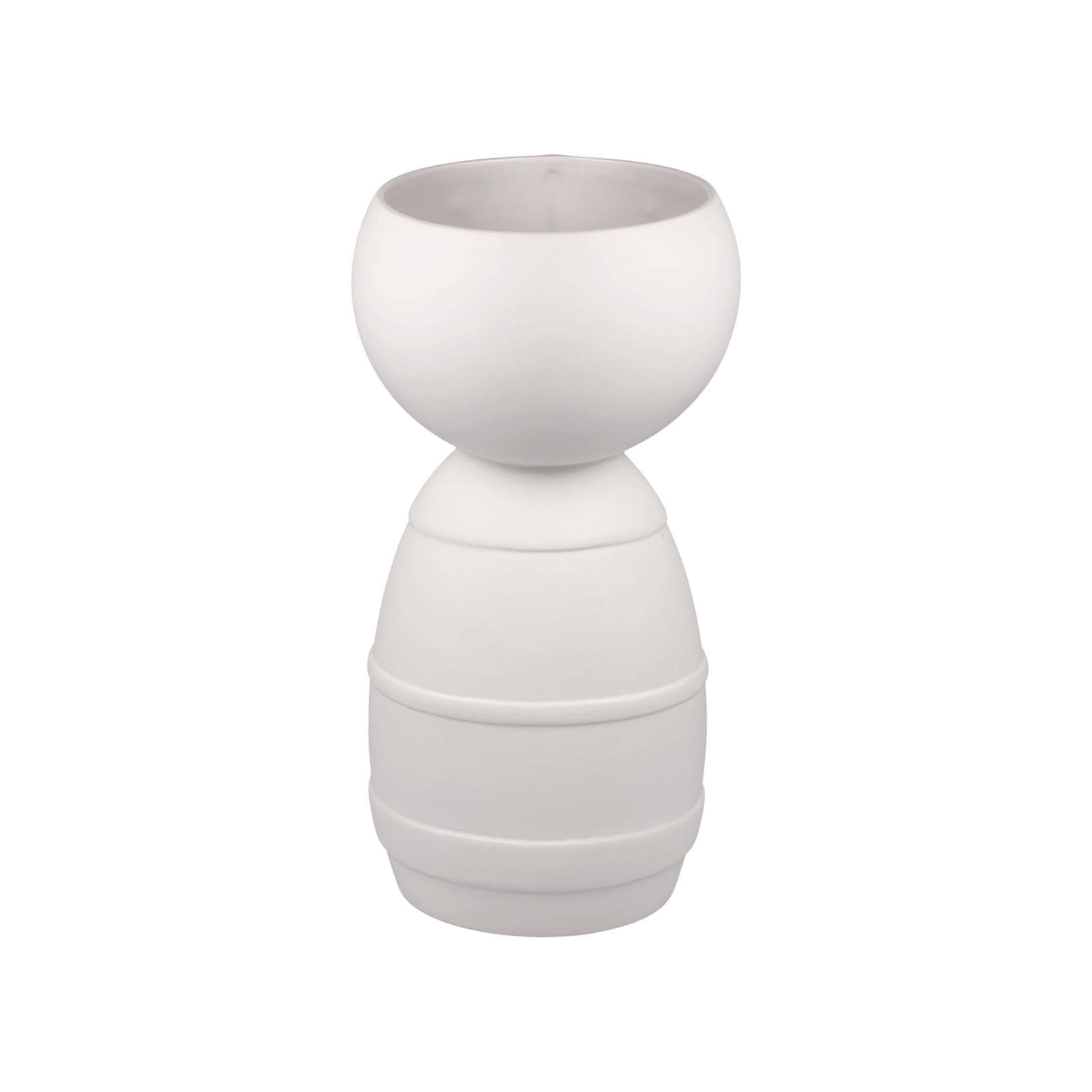 Goebel Dekovase »Vase "Klaus" Studio 8 Vultus 30 cm weiß« Abwischbar