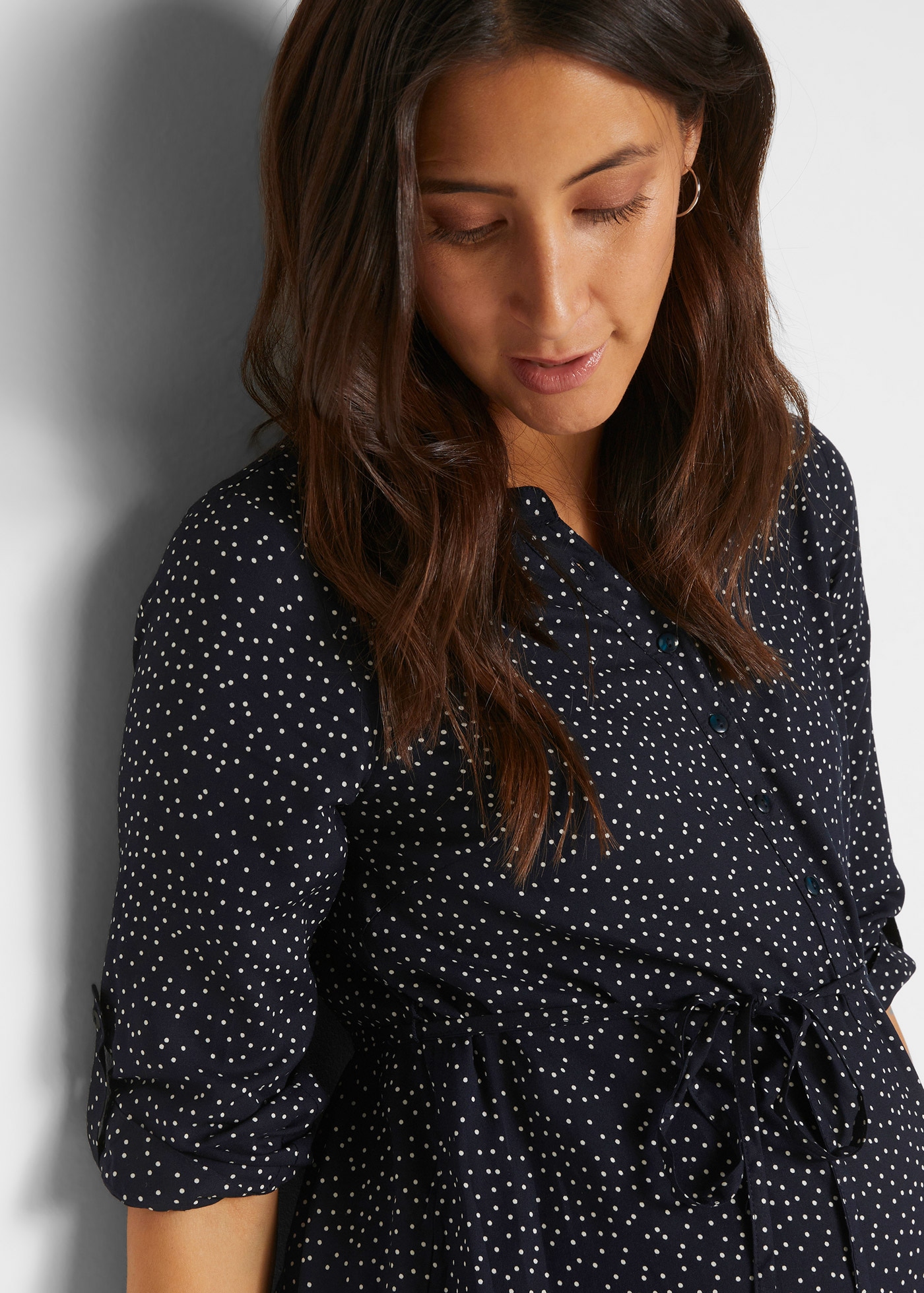 bonprix Umstandskleid 2-in-1 Umstands- und Stillblusenkleid aus fließender Viskose