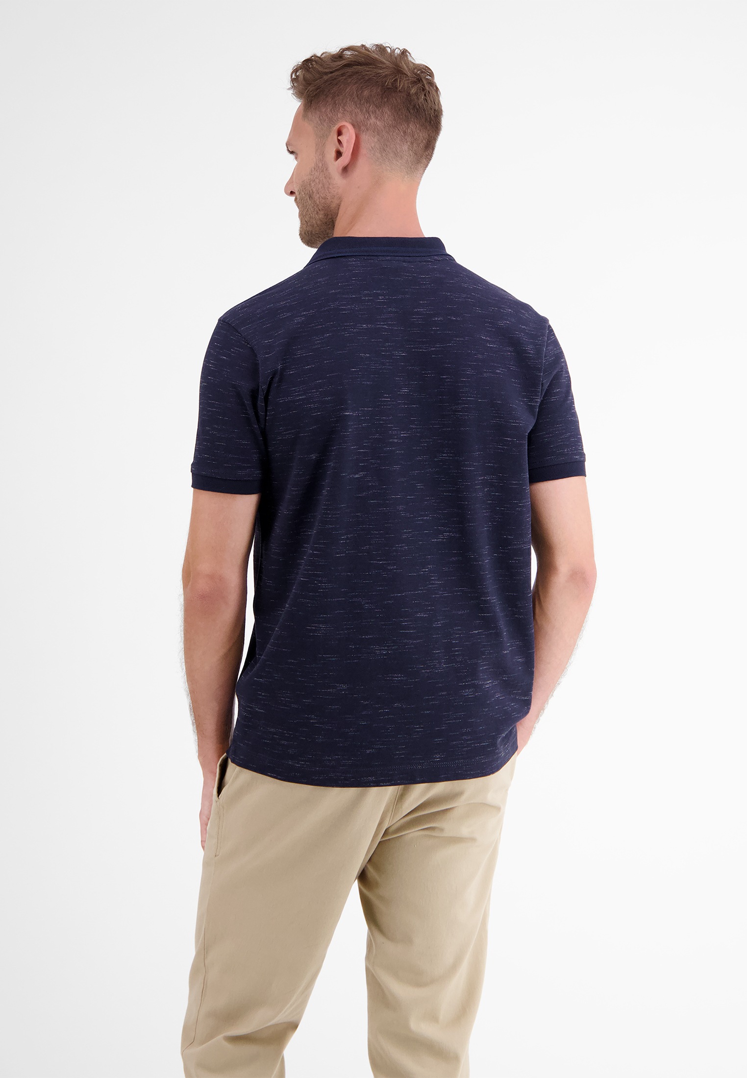 LERROS Poloshirt »LERROS Poloshirt in Two-Tone-Piqué«