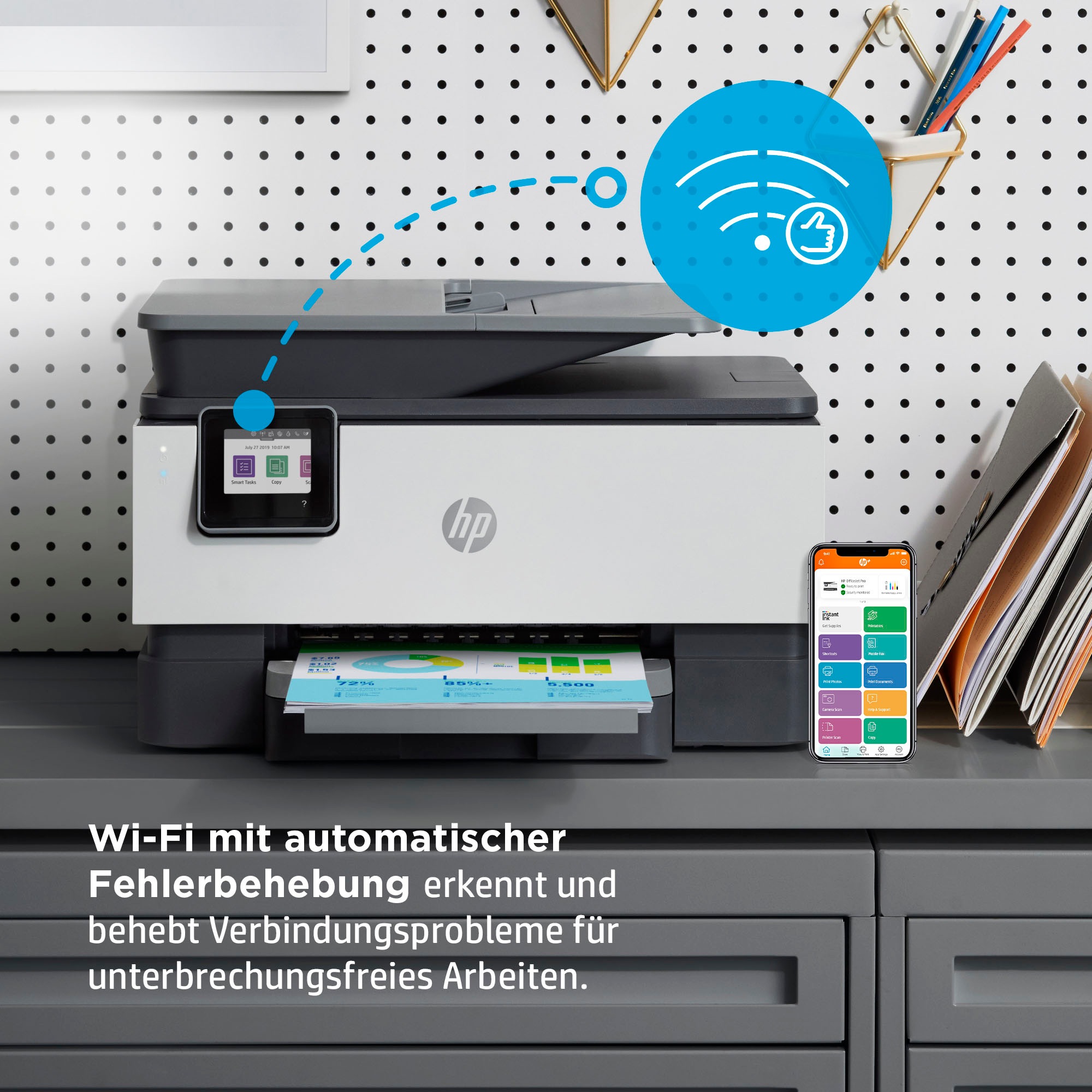 HP Multifunktionsdrucker »OfficeJet Pro 9012e«, 6 Monate gratis Drucken mit HP Instant Ink inklusive