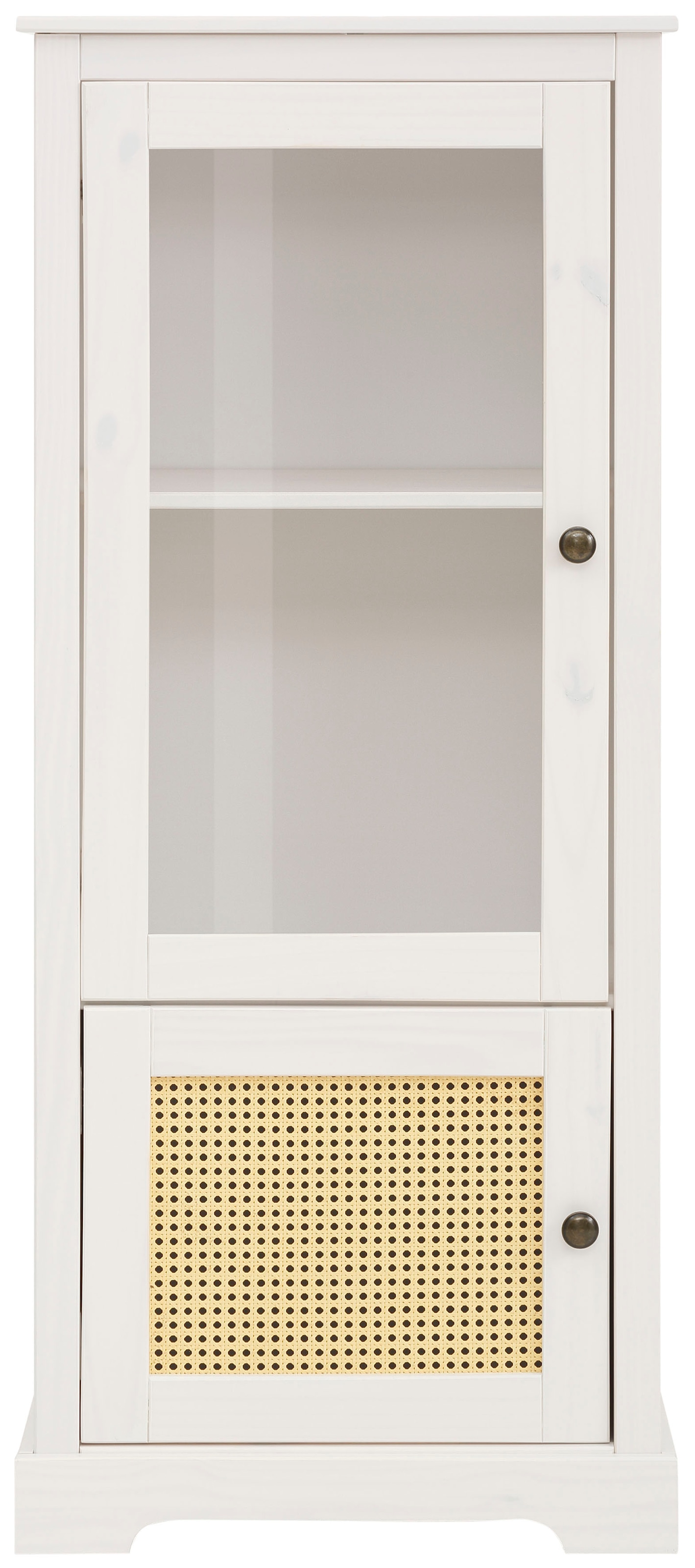 Home affaire Vitrine »Linda«, aus massivem Kiefernholz, mit schönen Metallgriffen