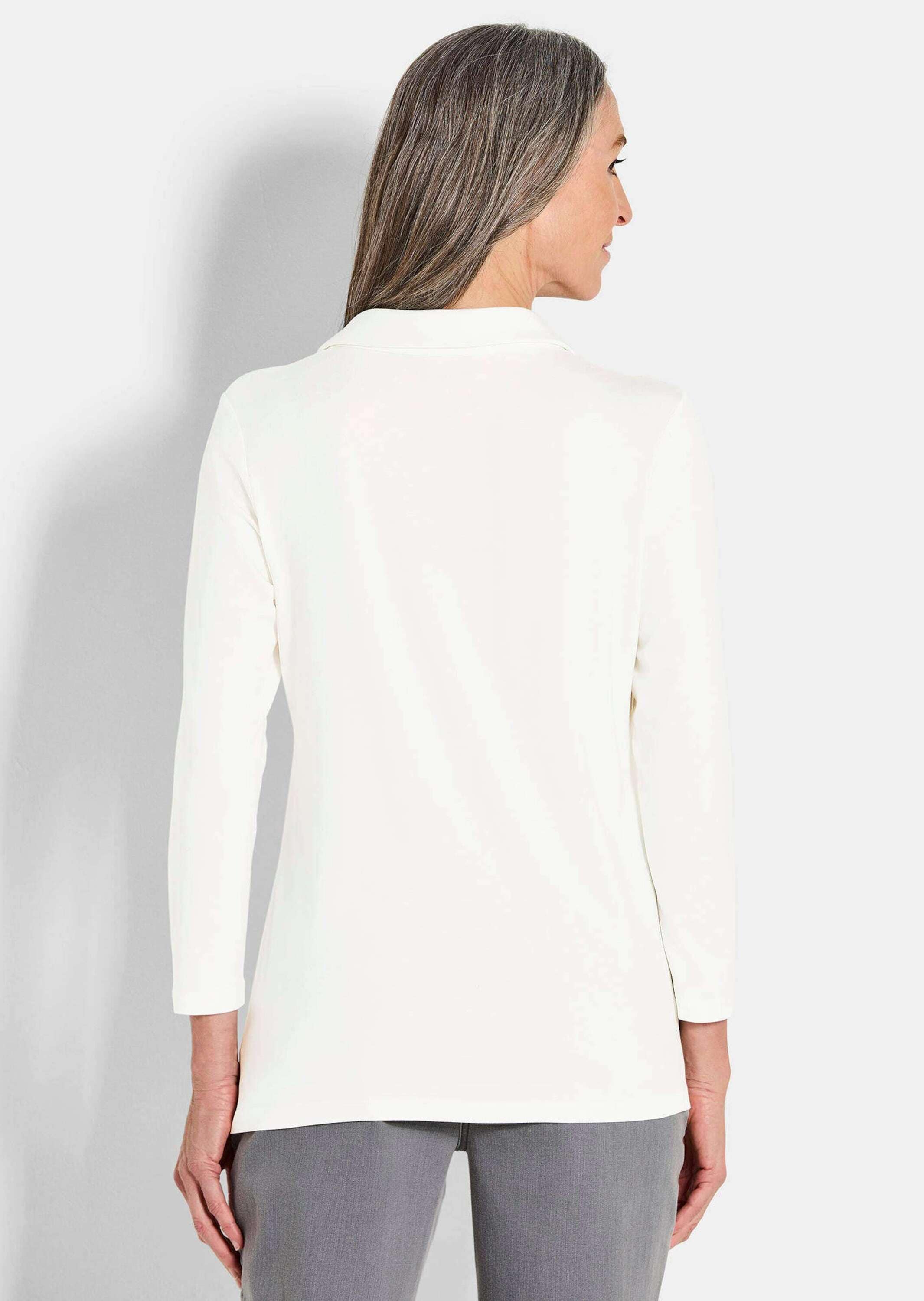 GOLDNER Langarmshirt »Kurzgröße Tunika aus Viskose-Jersey«