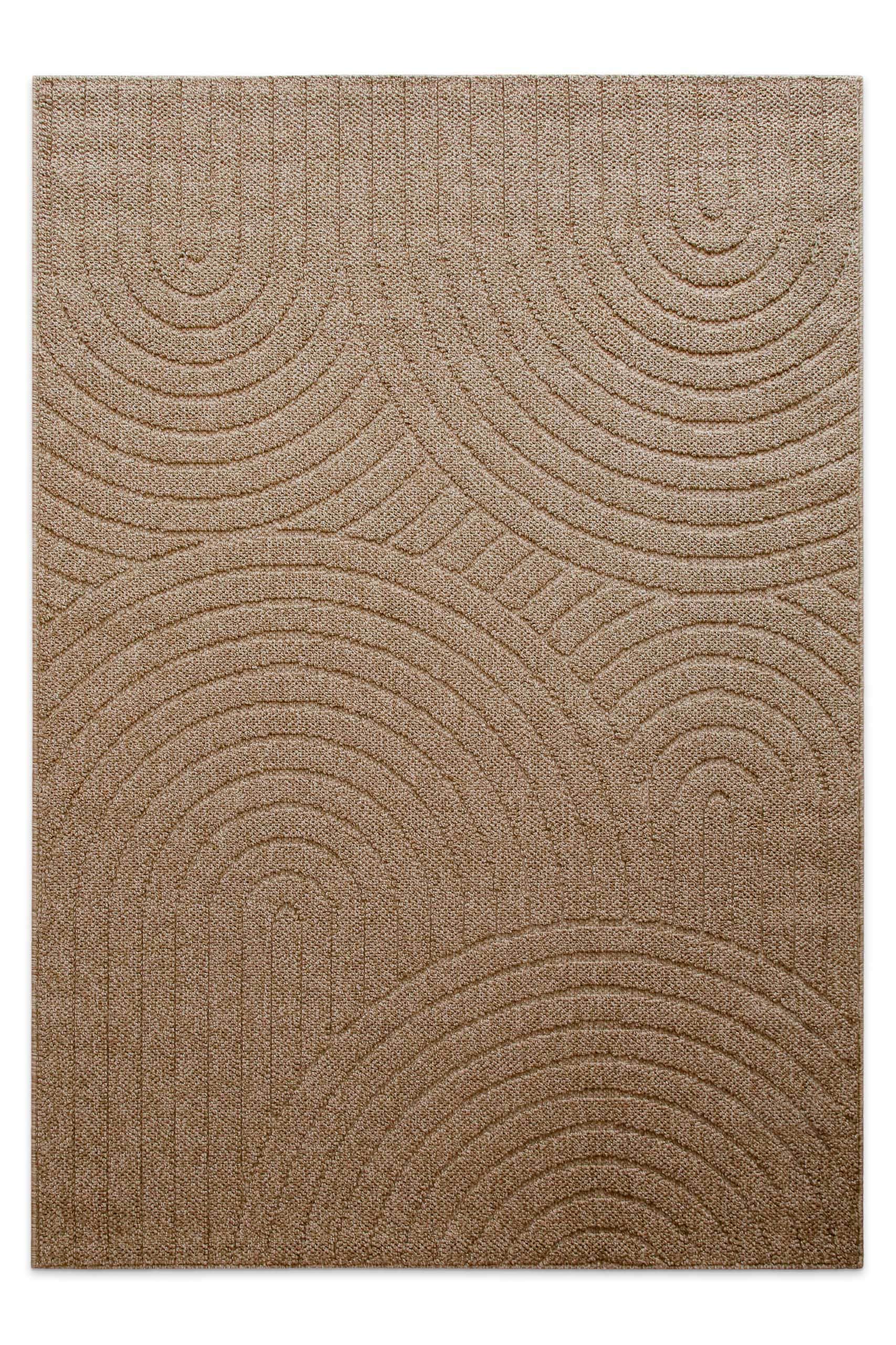 Wecon home Teppich »Monoq« rechteckig 12 mm Höhe Flachgewebe, wetterfest, Retro Design, robust, In- & Outdoor Teppich