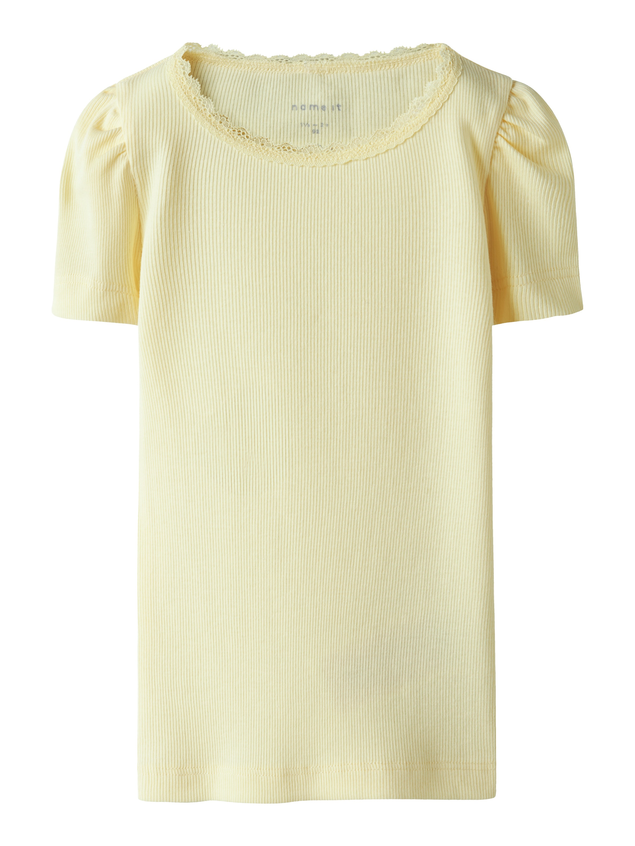 Name It Shirttop »NMFKAB TOP NOOS«, mit toller Spitzenkante am Ausschnitt