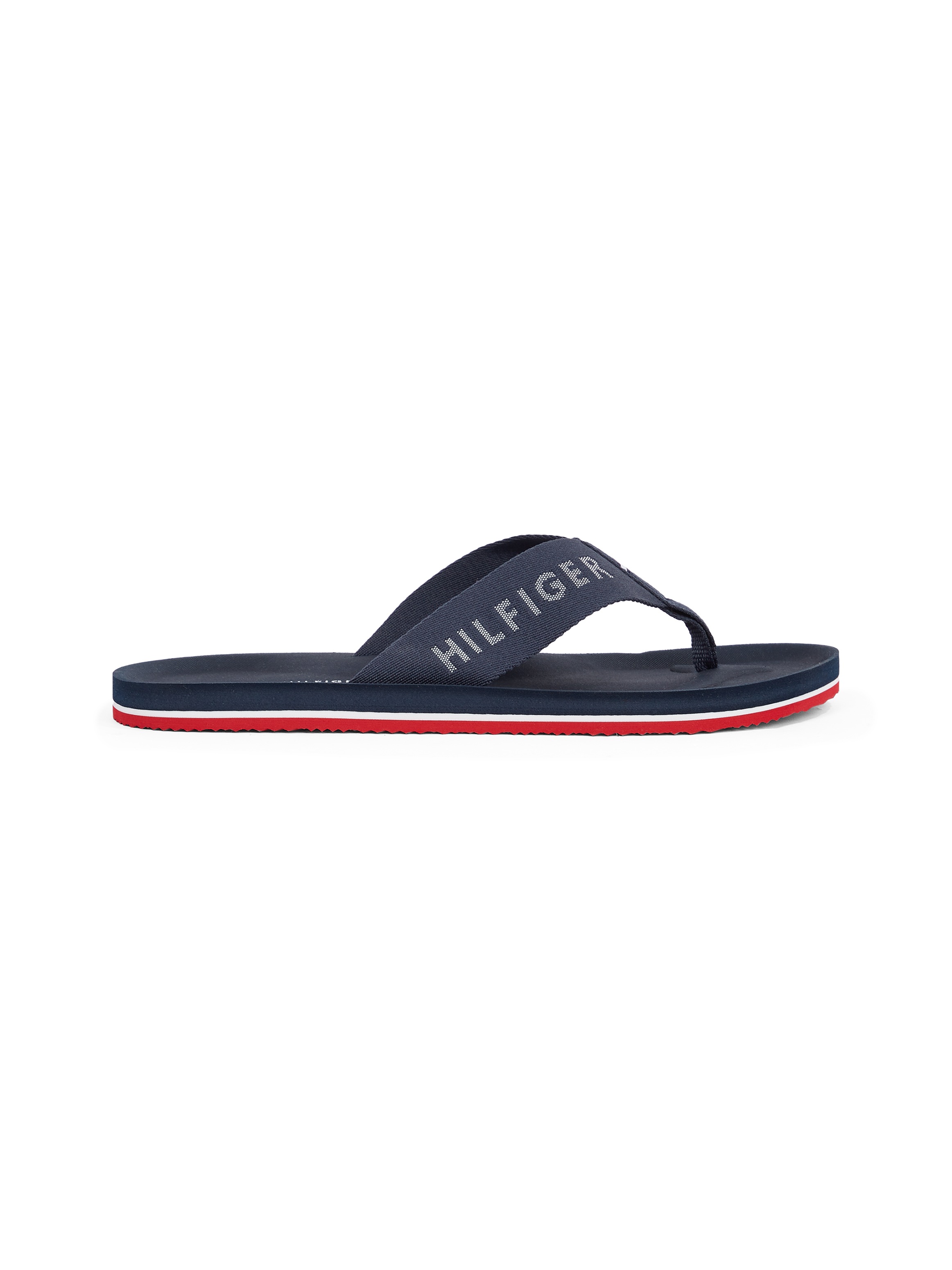 Tommy Hilfiger Zehentrenner »COMFORT HILFIGER BEACH SANDAL«, Badeschuh, Schlupfschuh mit Logoschriftzug