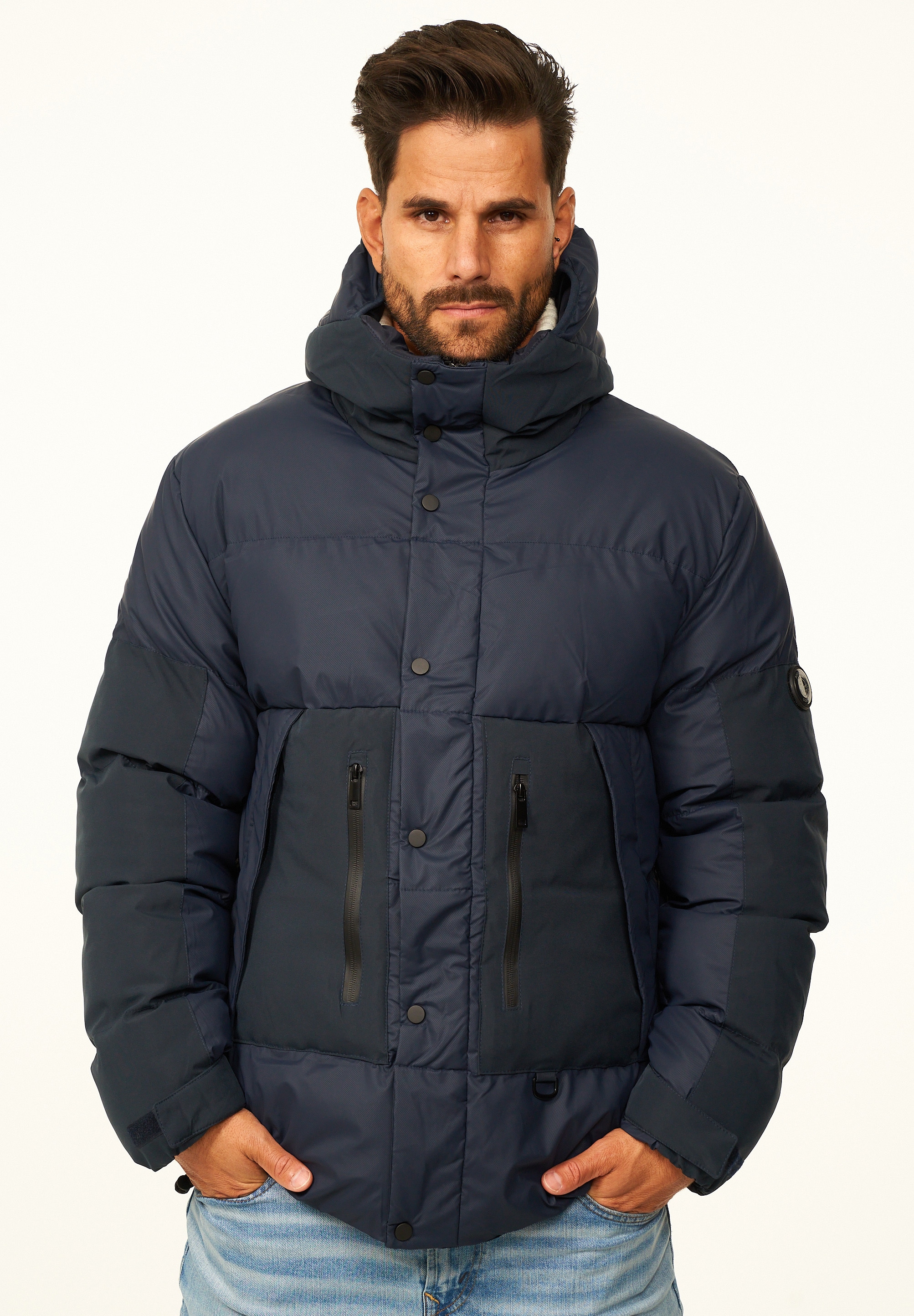 SOULSTAR Steppjacke »Winterjacke mit Kapuze - Pufferjacke für Männer« mit Kapuze Herren Outdoor Jacke für den Winter