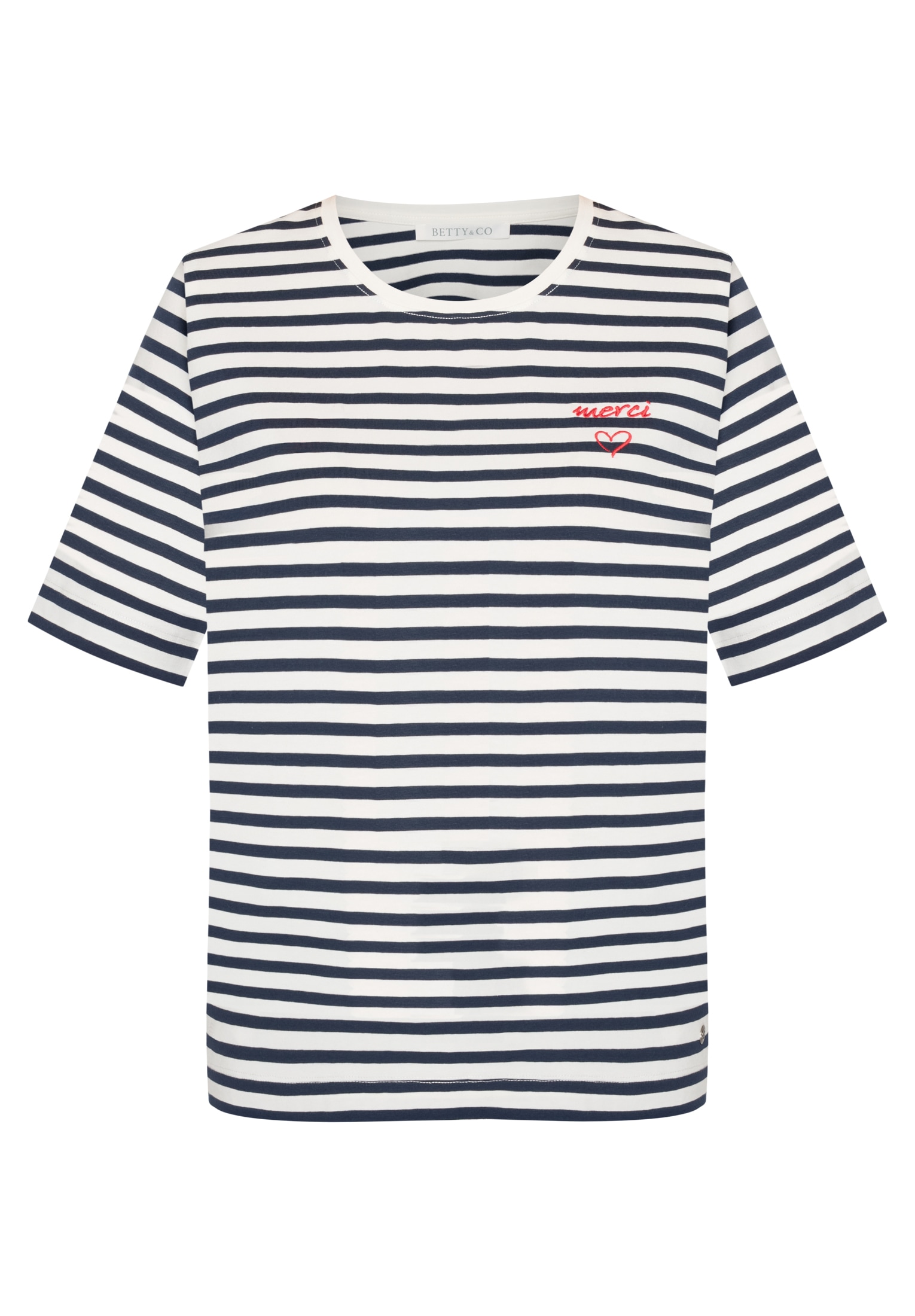 Betty&Co Rundhalsshirt »Basic Shirt mit Ringel«