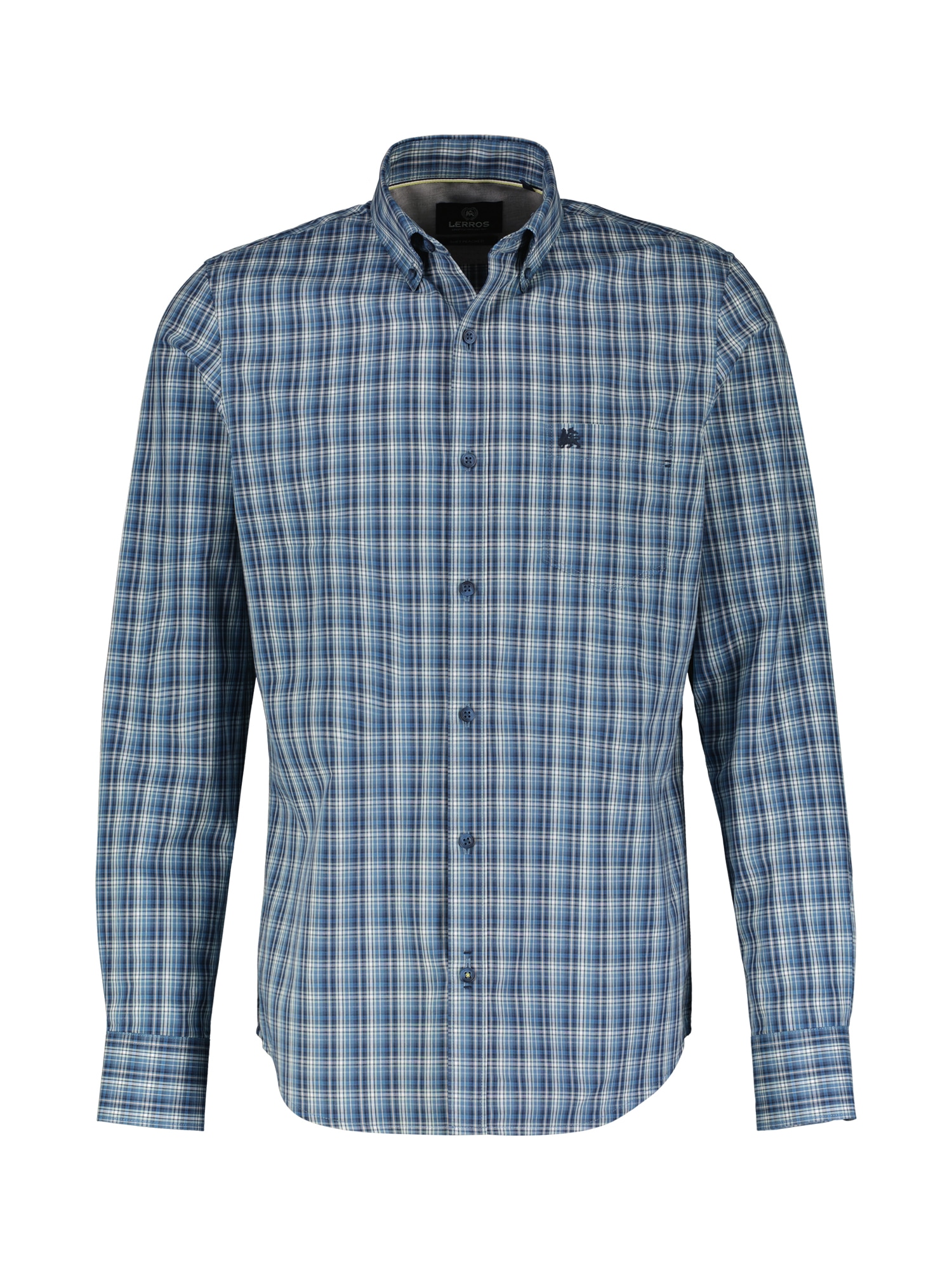 LERROS Karohemd »LERROS Kariertes Herrenhemd mit Button-down-Kragen«