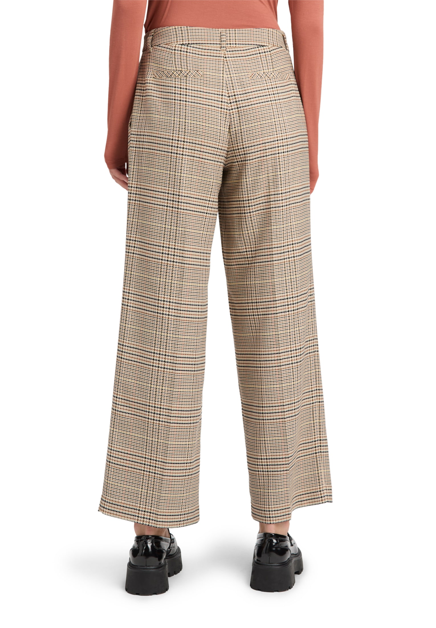 Cartoon Stoffhose »Karo-Hose mit Bundfalten«