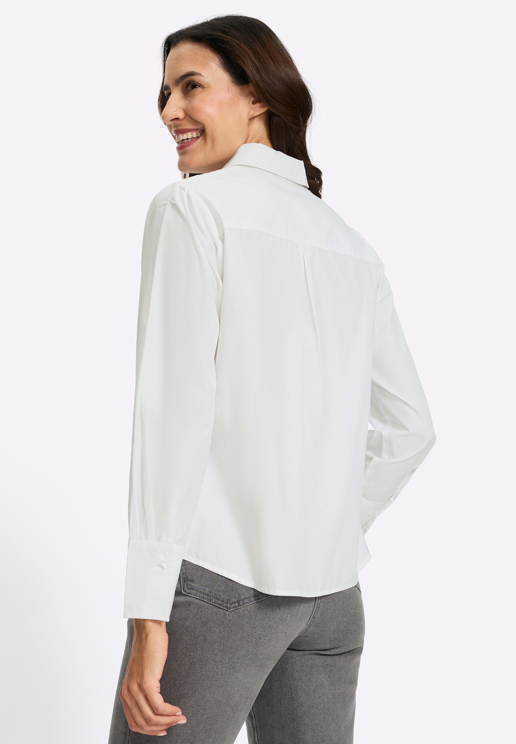 Witt Hemdbluse »Spitzen-Bluse Spitzenbluse mit Kellerfalte hinten«