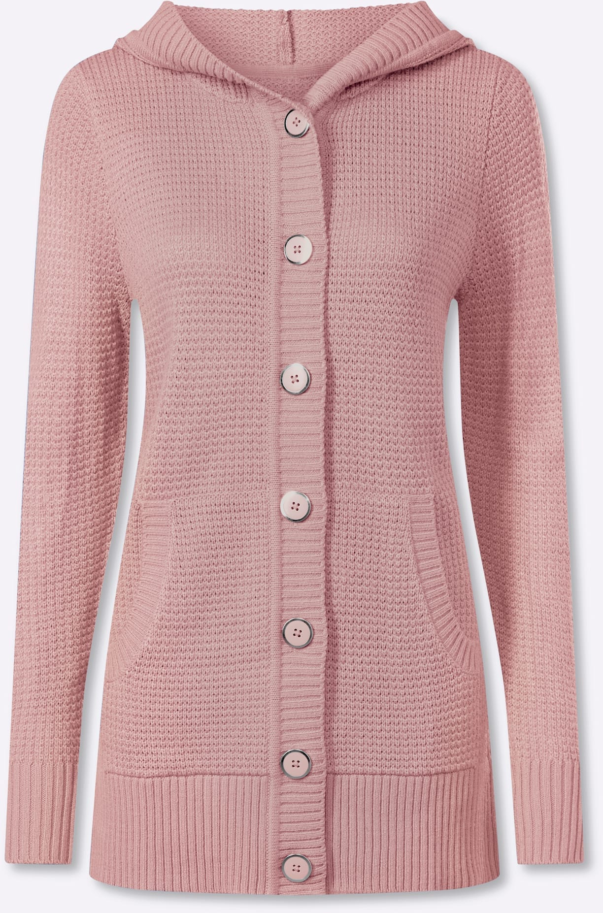 Classic Basics Kapuzenstrickjacke