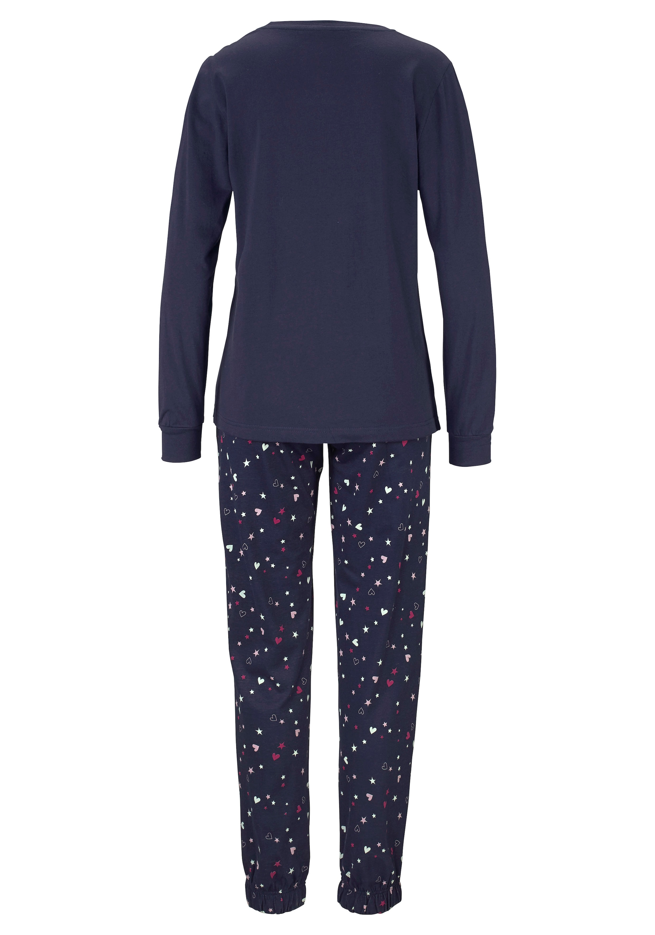 Vivance Dreams Pyjama 2 Stk. tlg., mit glitzerndem Print