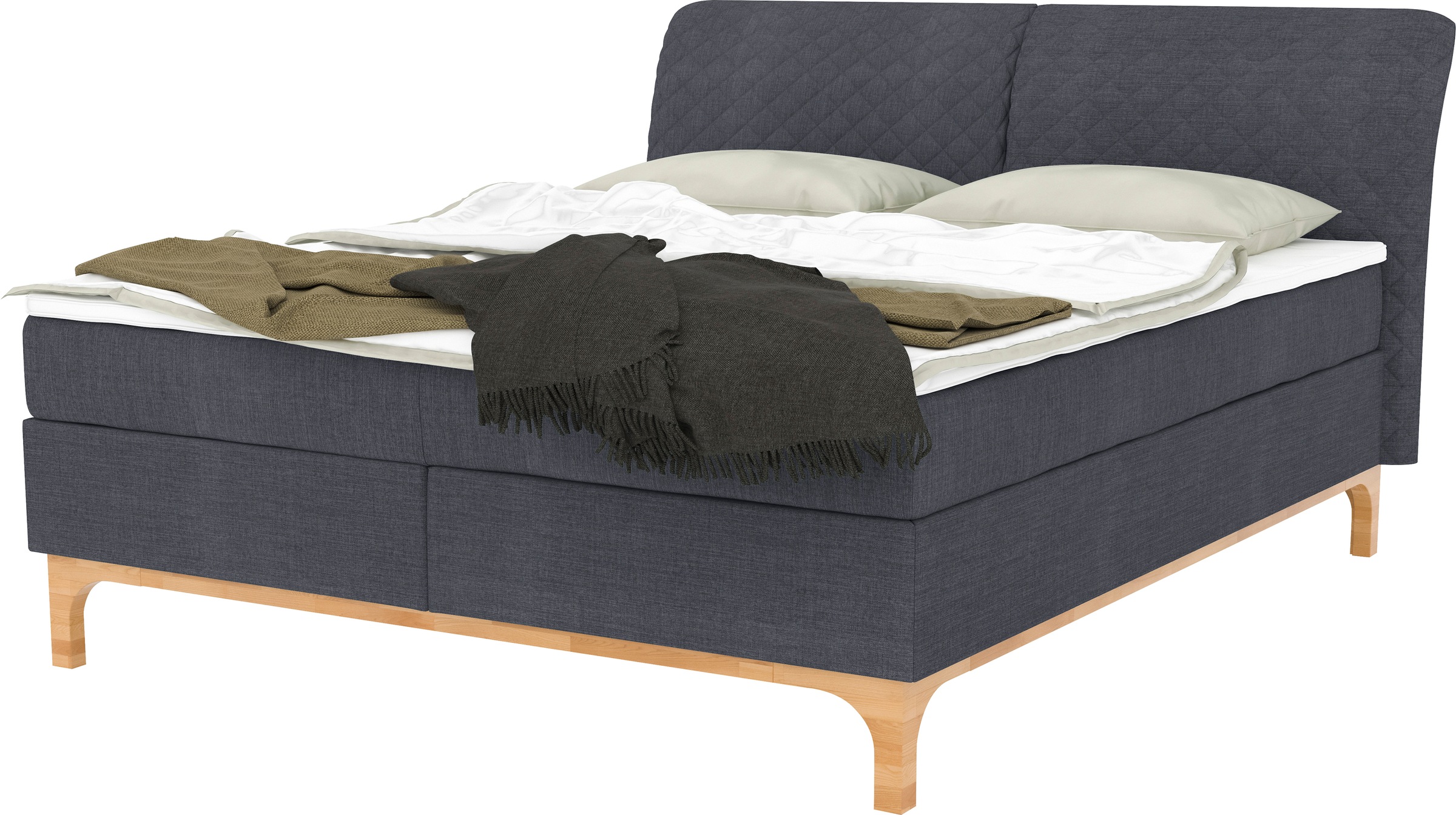 DELAVITA Boxspringbett »Garding«, Komfortliegehöhe 70 cm