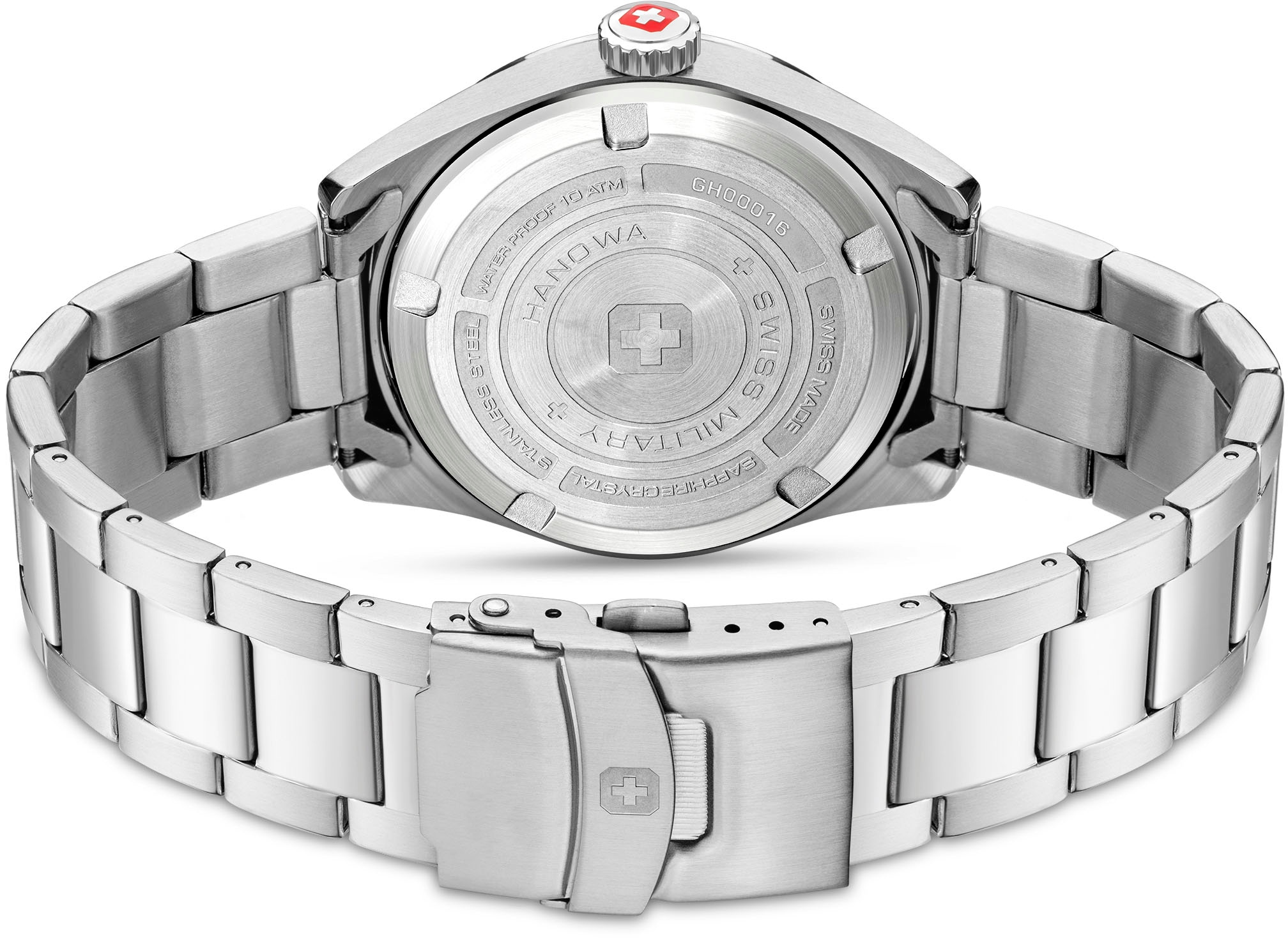 Swiss Military Hanowa Schweizer Uhr »ROADRUNNER MAXED, SMWGH0001601«, Quarzuhr, Armbanduhr, Herrenuhr, Swiss Made, Big Date, Saphirglas