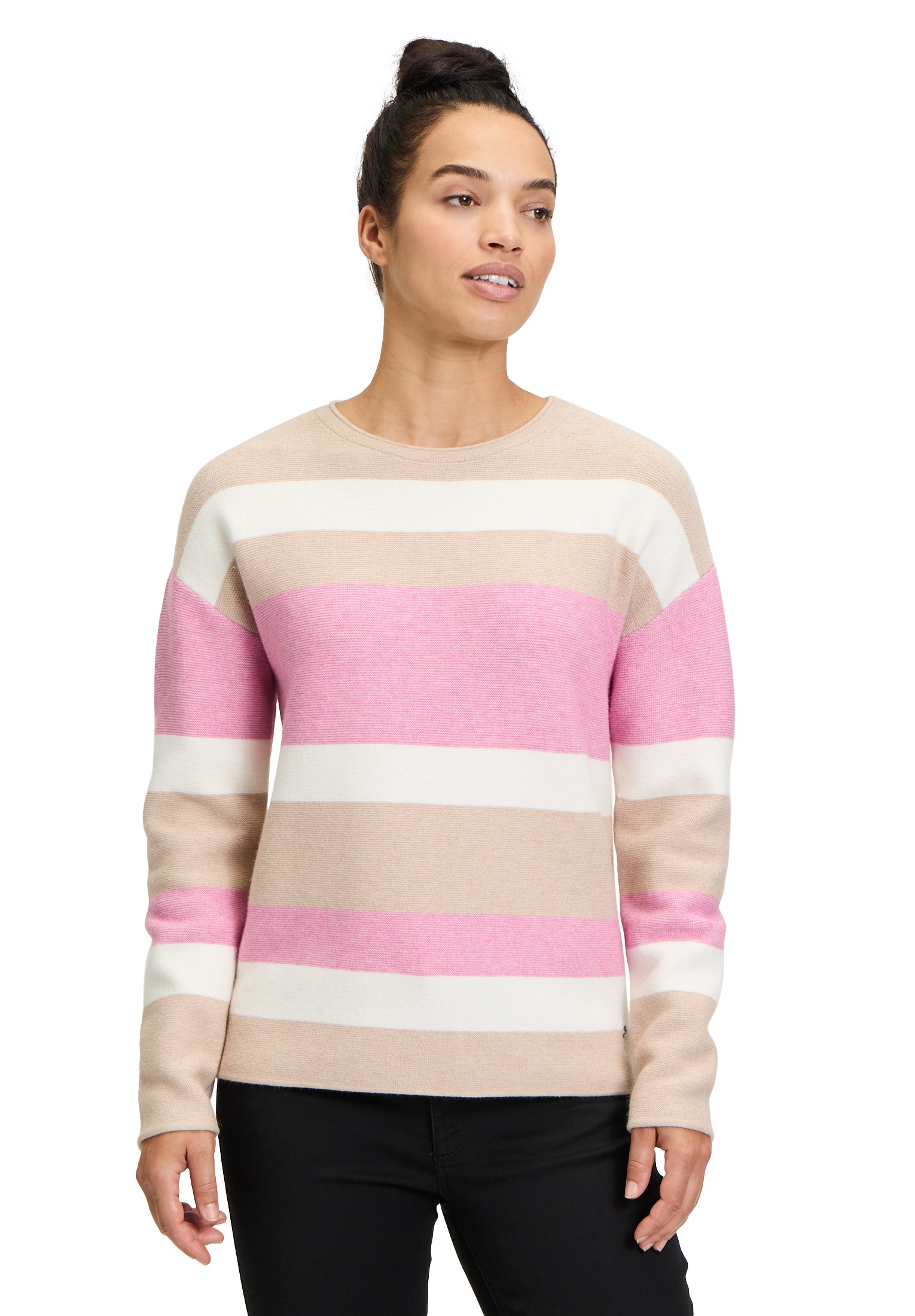 Betty&Co Strickpullover »Strickpullover mit Streifen«