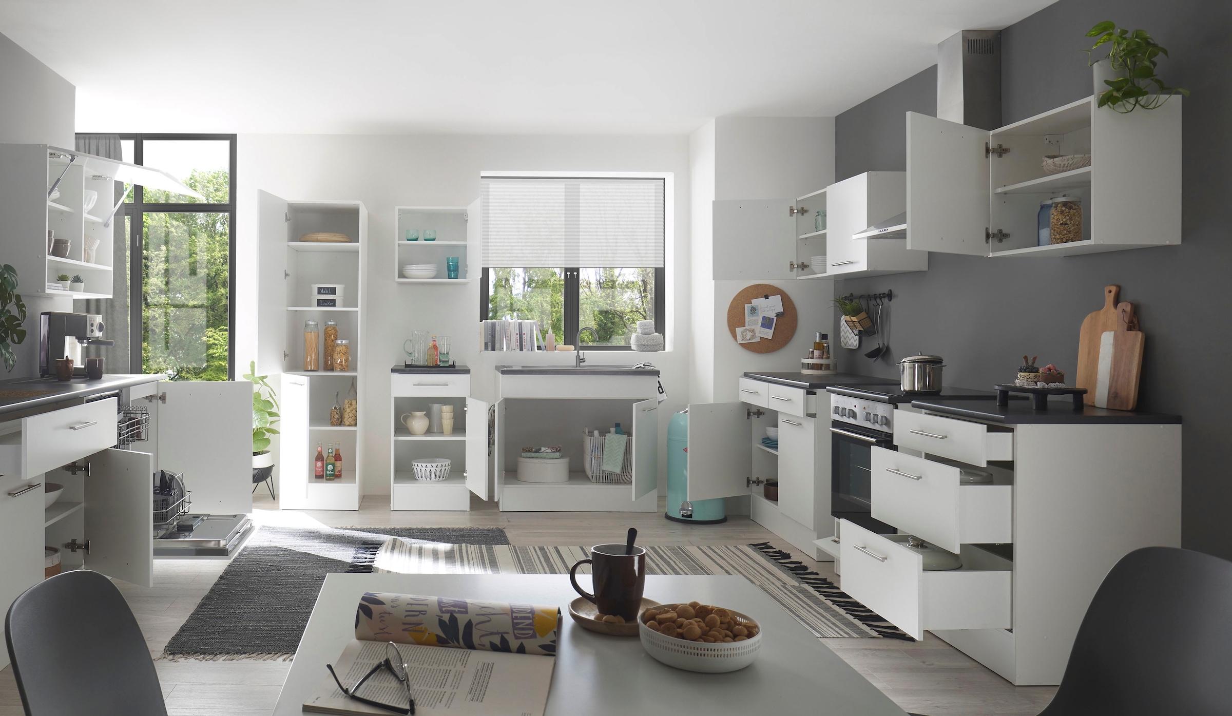 BASIC by Balculina Spülenschrank »Eddi«, Breite 100 cm