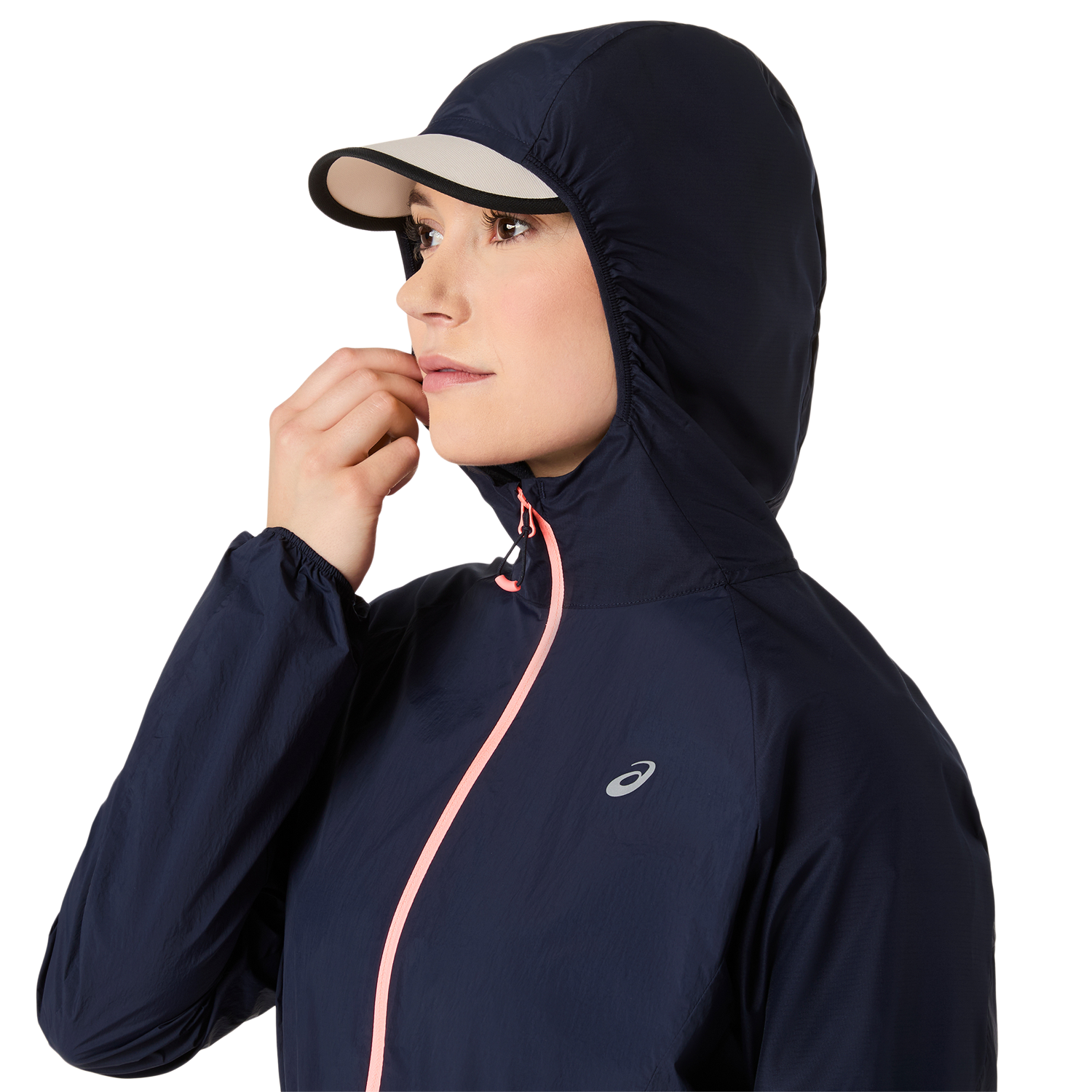 Asics Laufjacke »ROAD PACKABLE JACKET« mit Kapuze Übergangsjacke