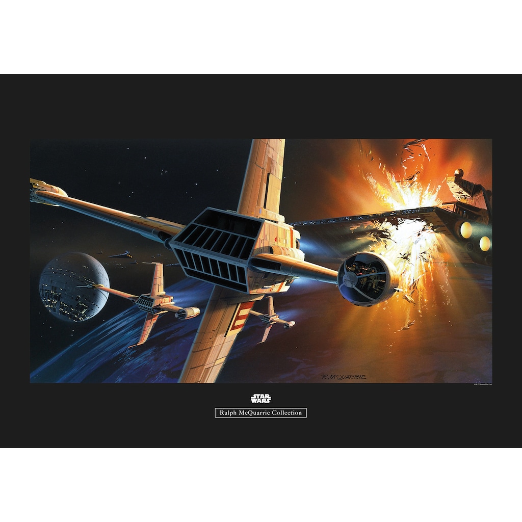 Komar Poster »Star Wars Classic RMQ Endor Orbit War«, Star Wars, (1 St.)