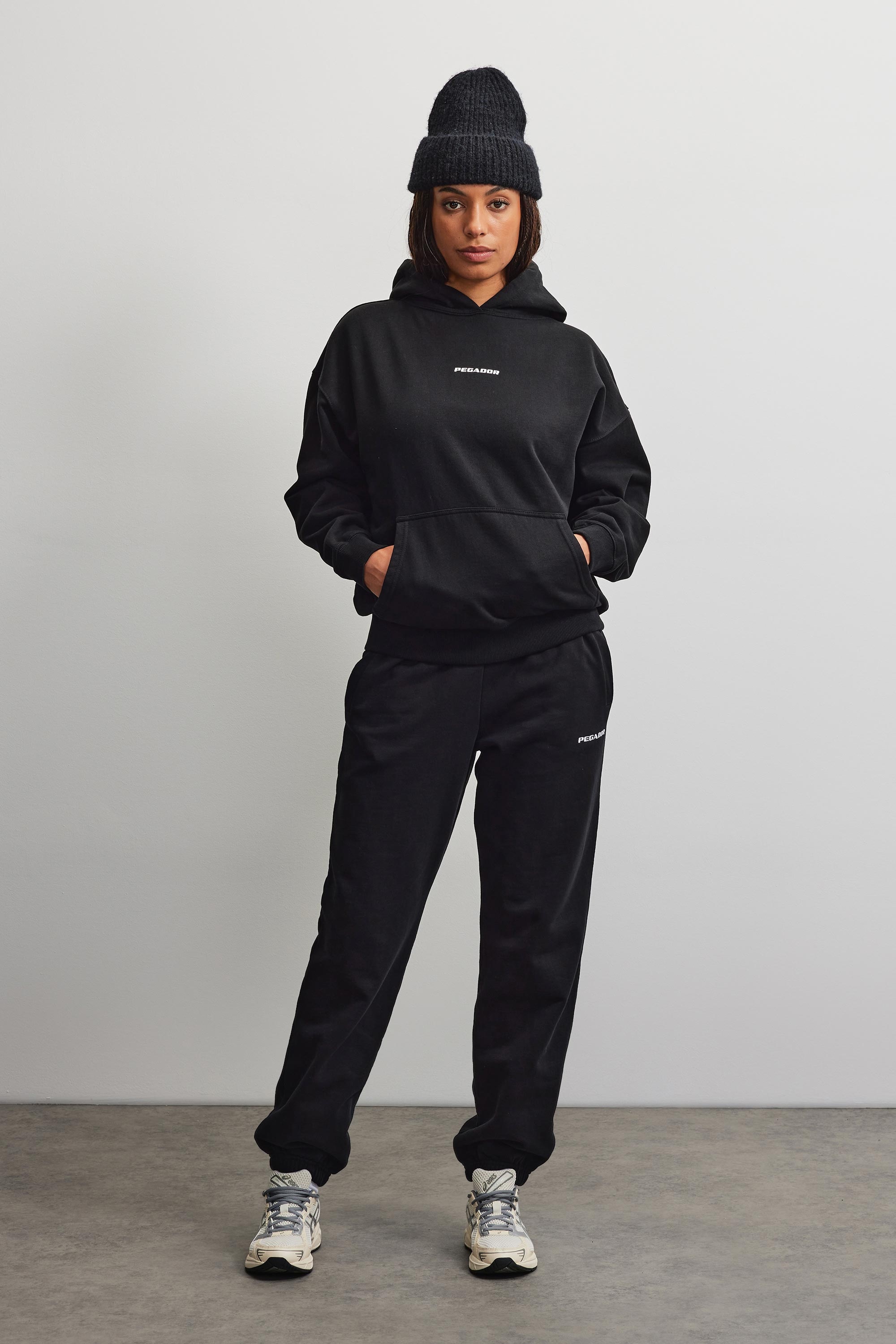 PEGADOR Kapuzensweatshirt »ATNA LOGO OVERSIZED HOODIE«, Baumwollmischung, oversize
