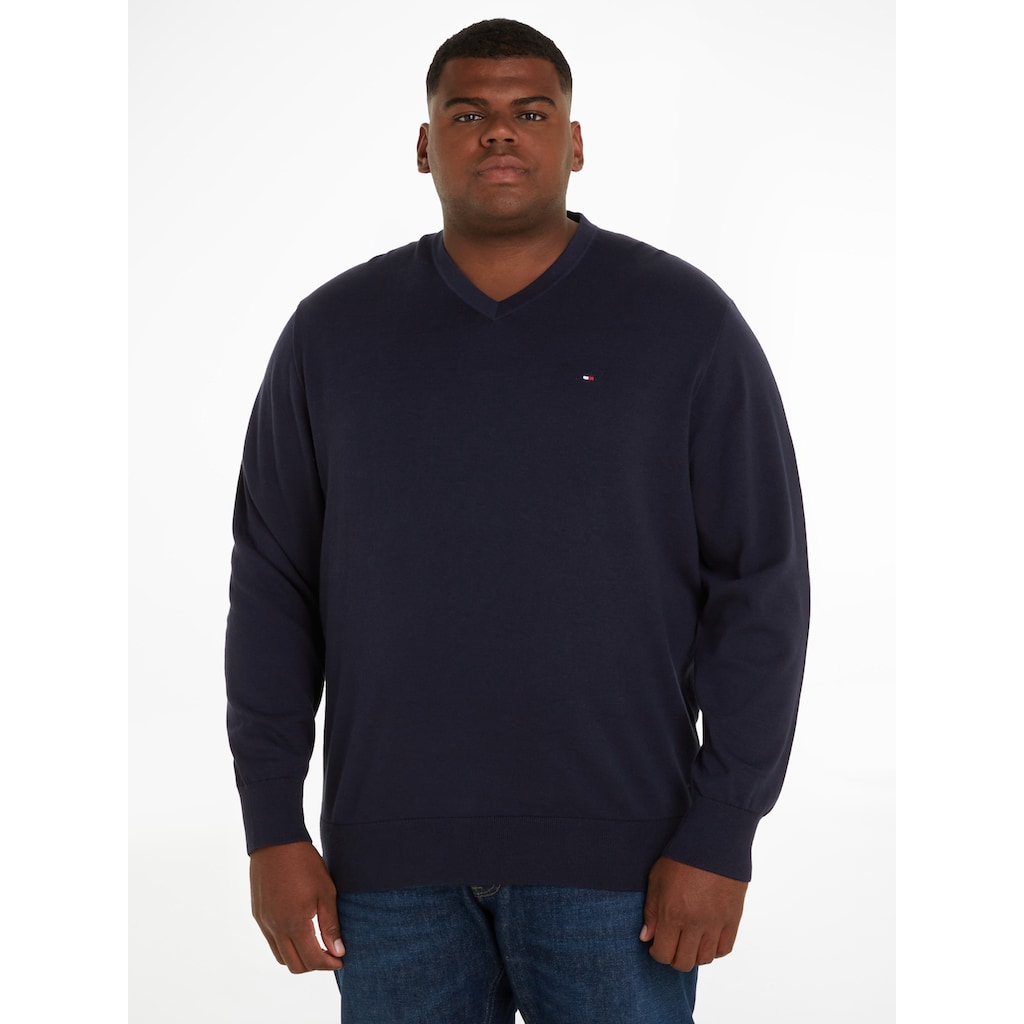 Tommy Hilfiger Big & Tall V-Ausschnitt-Pullover »BT-CLASSIC COTTON V NECK-B«