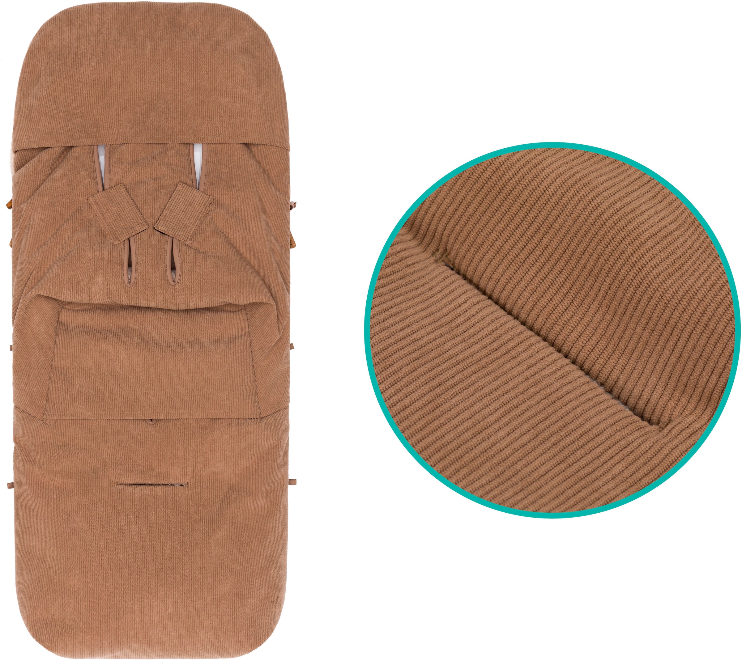 Fillikid Fußsack »Kinley Cord/Teddyplüsch, Winterfußsack«