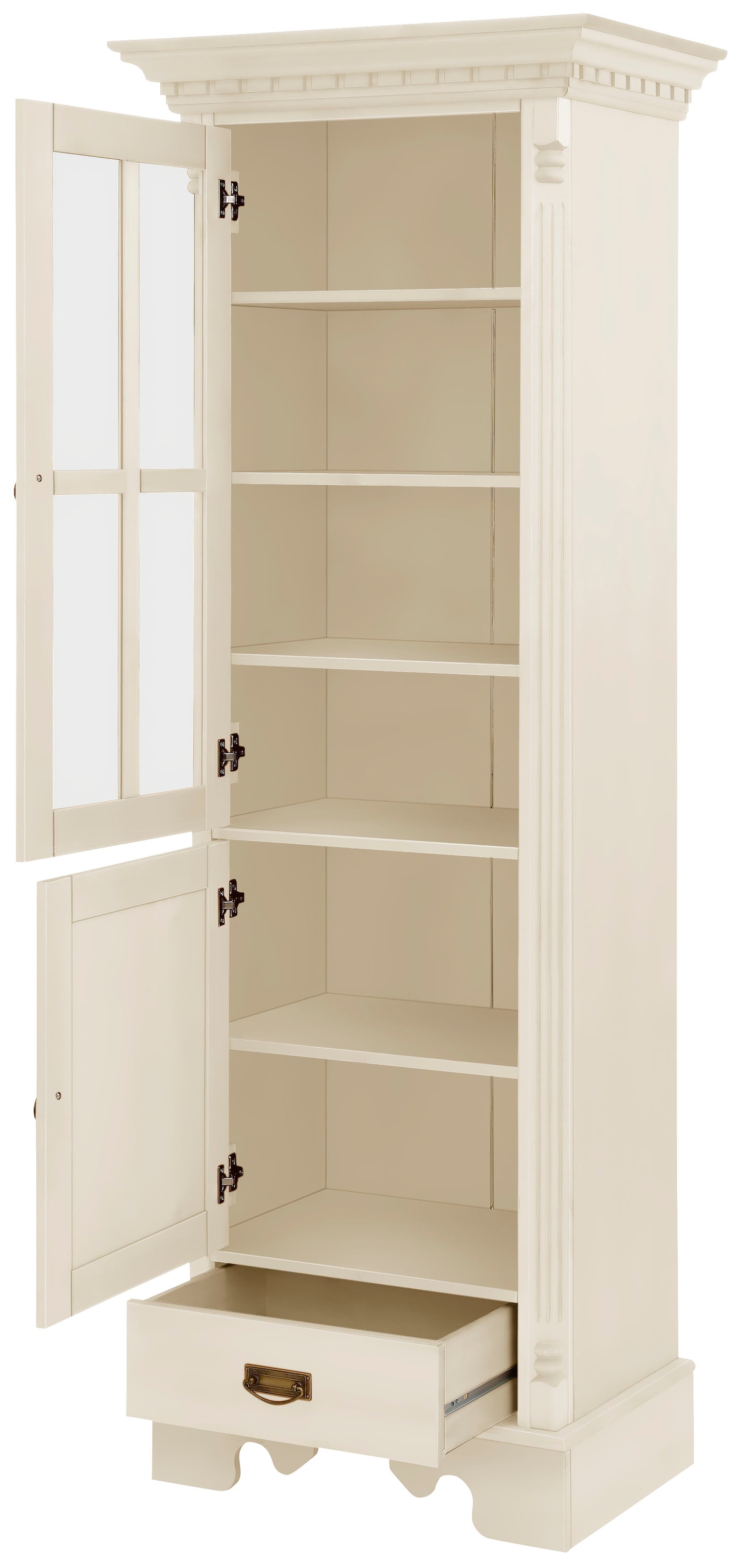 Home affaire Vitrine »Milan«, Höhe 199 cm, Massivholz, FSC®-zertifiziert