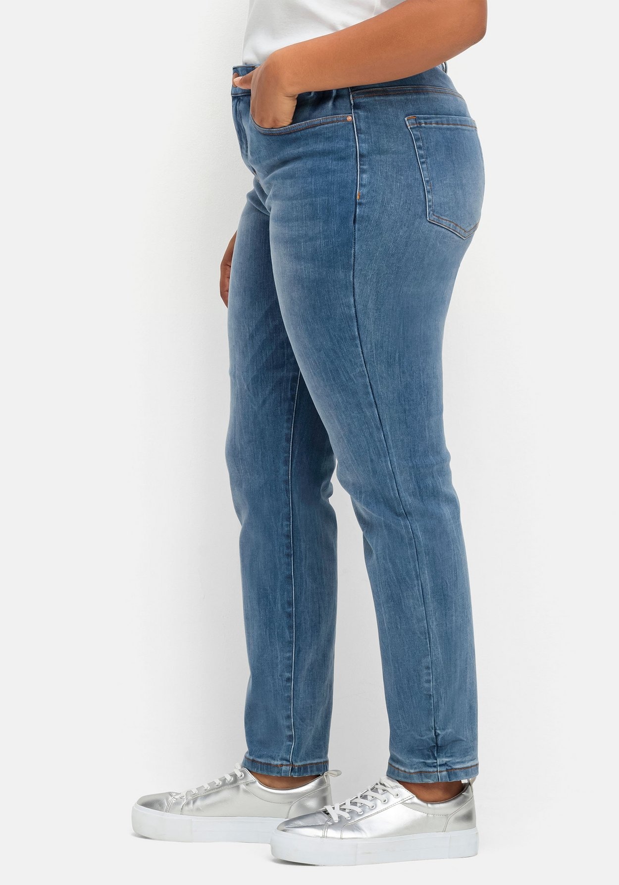 Sheego Stretch-Jeans »Skinny Stretch-Jeans Skinny mit Bodyforming-Effekt«
